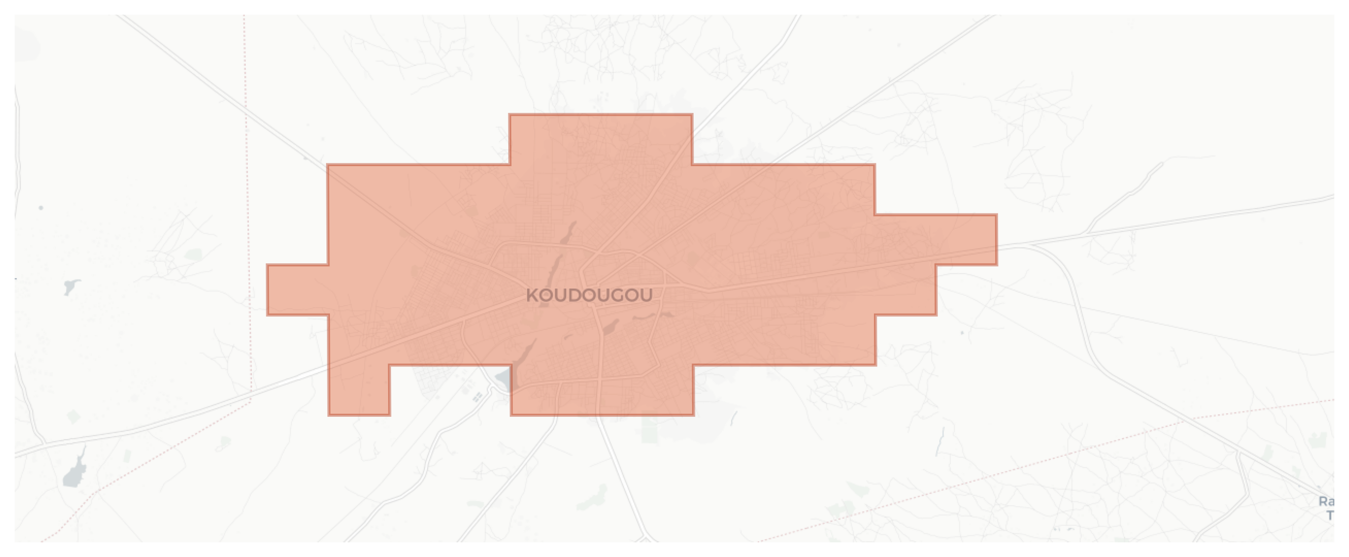 Koudougou geographic map