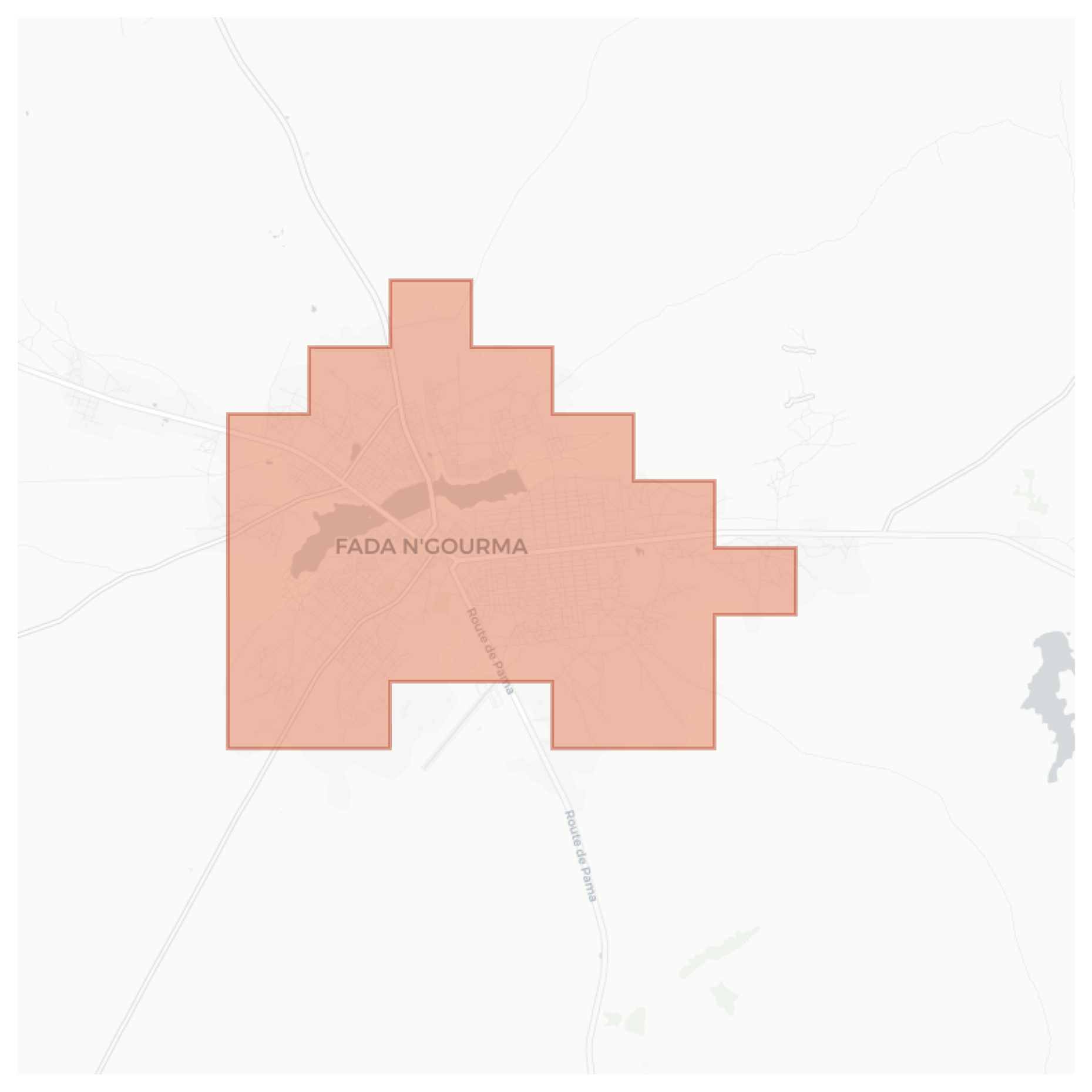Fada N'Gourma geographic map