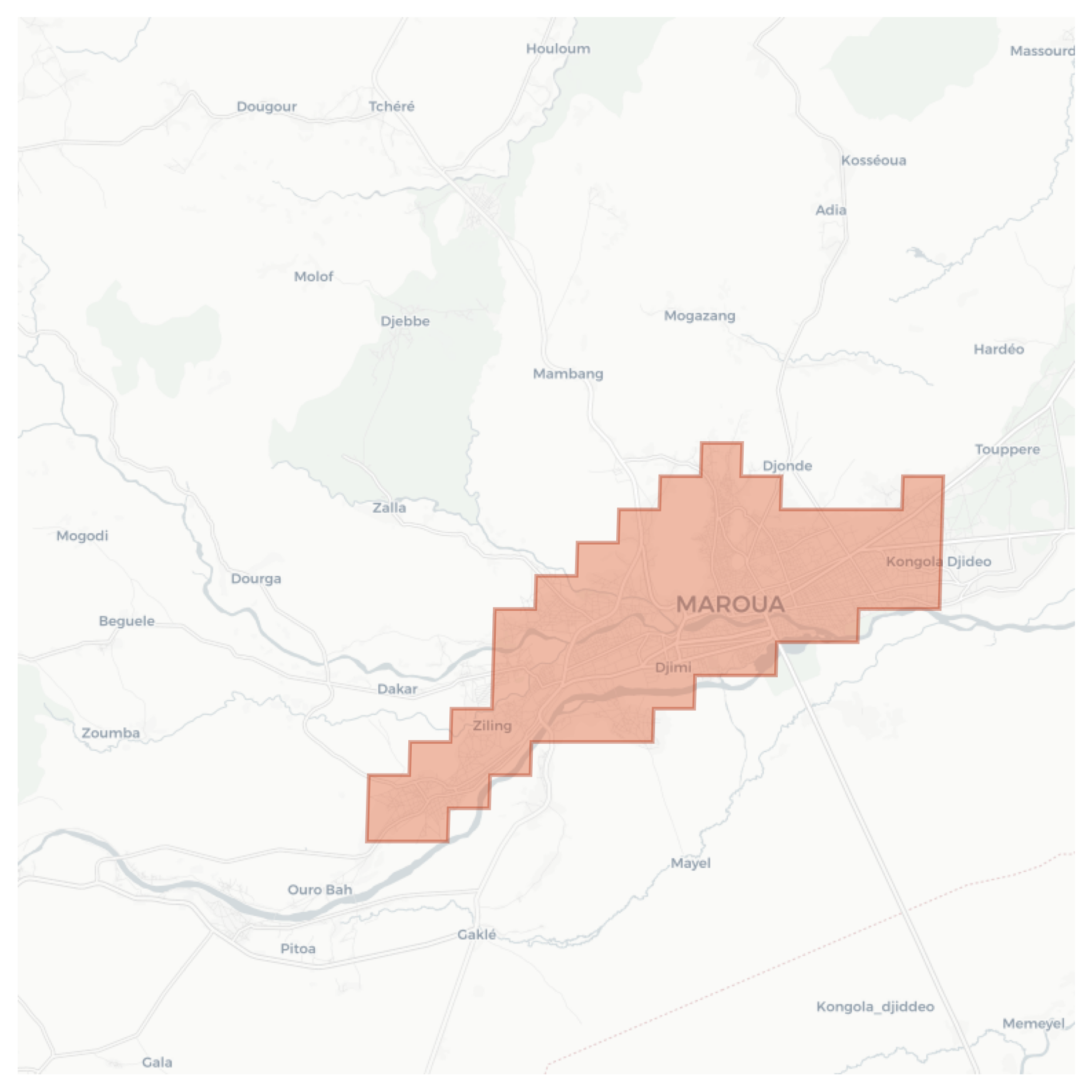 Maroua geographic map