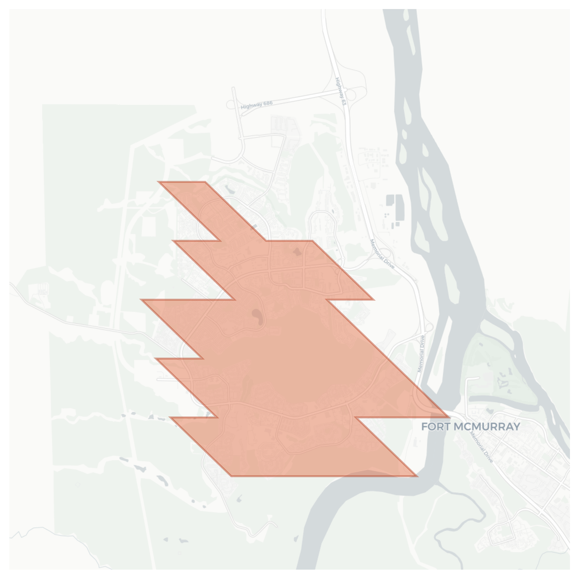 Timberlea geographic map