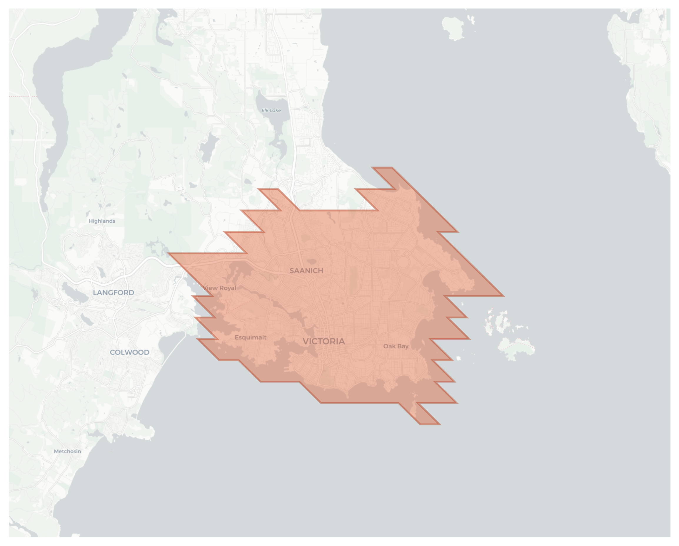 Victoria geographic map