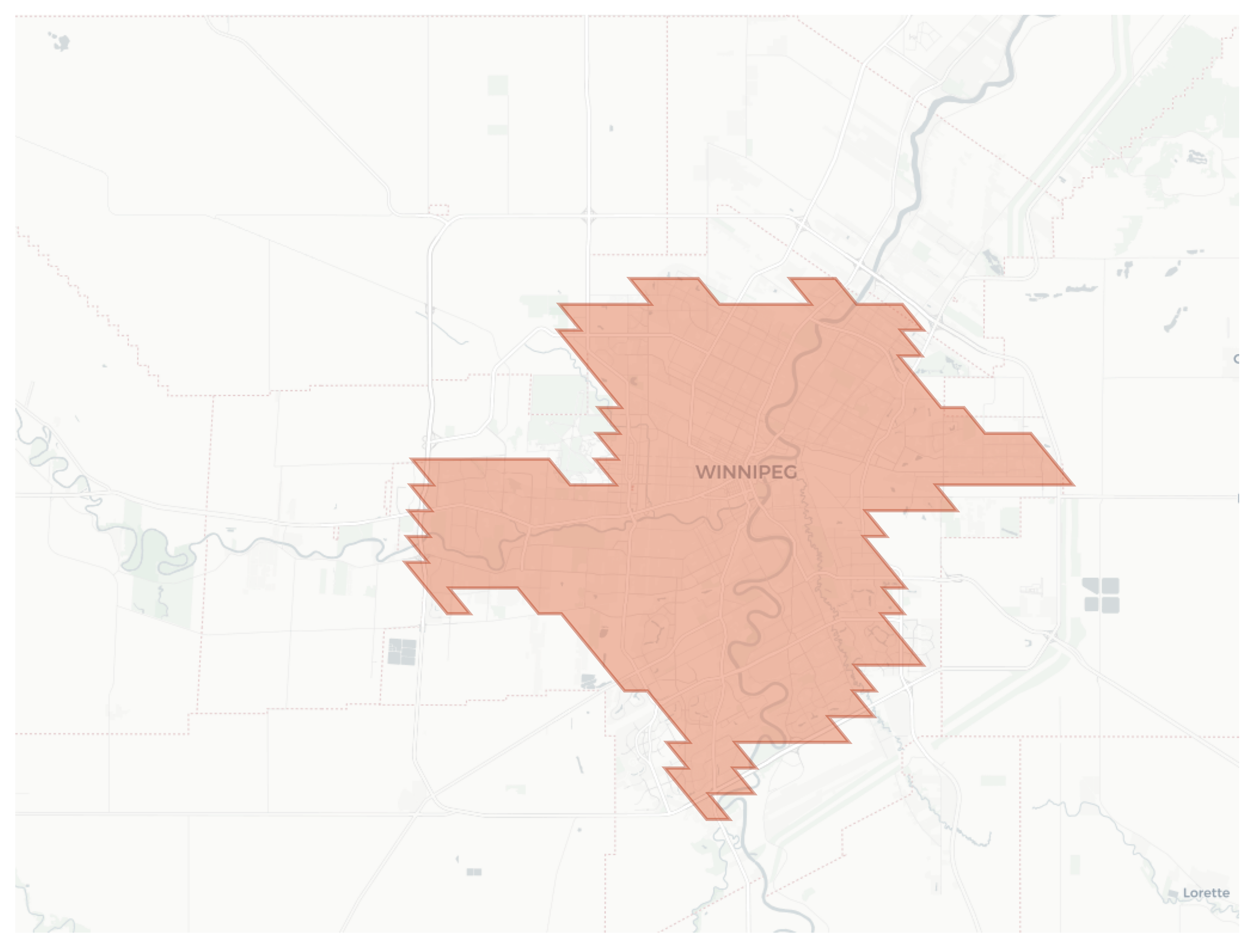 Winnipeg geographic map