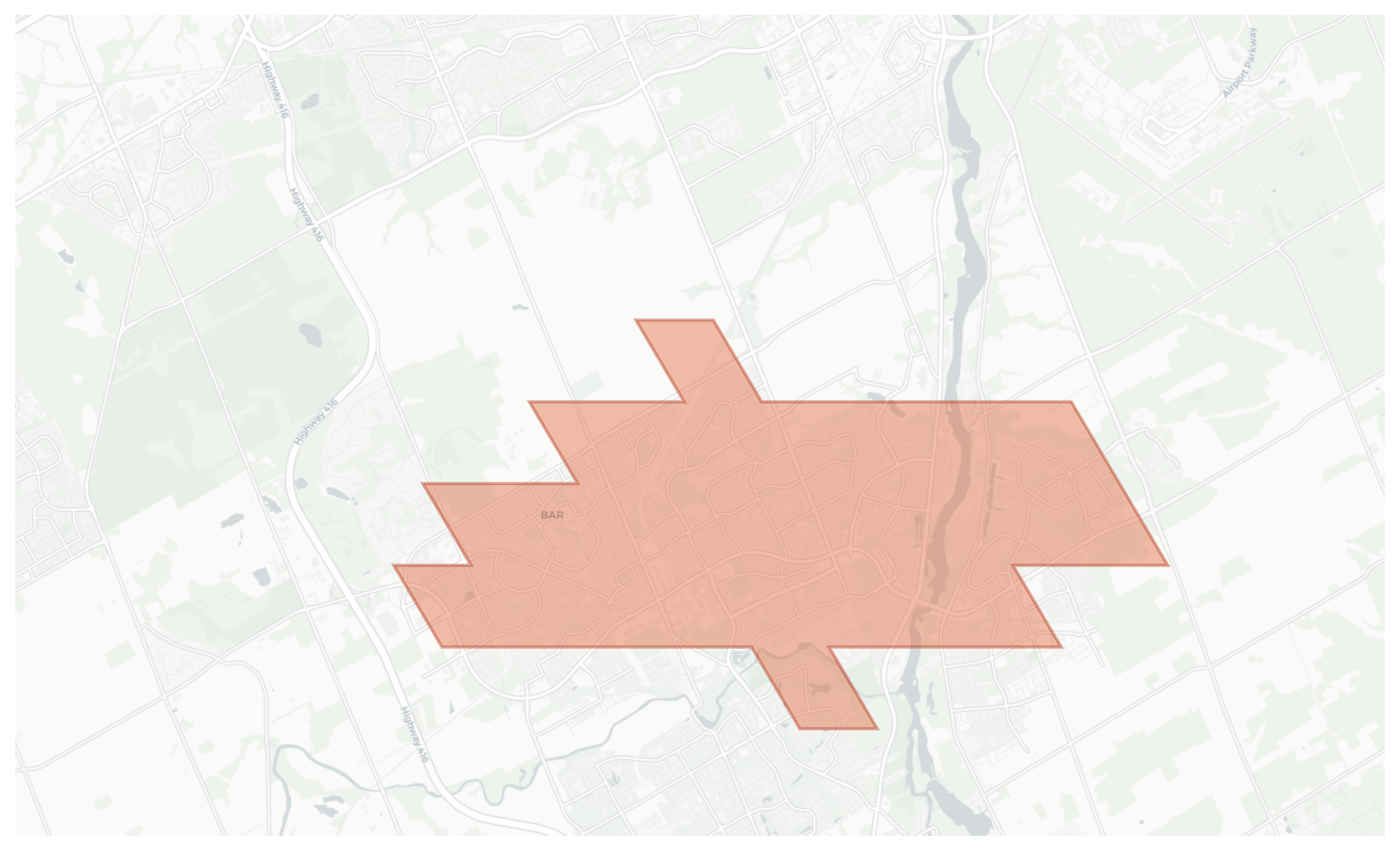 Honey Gables geographic map