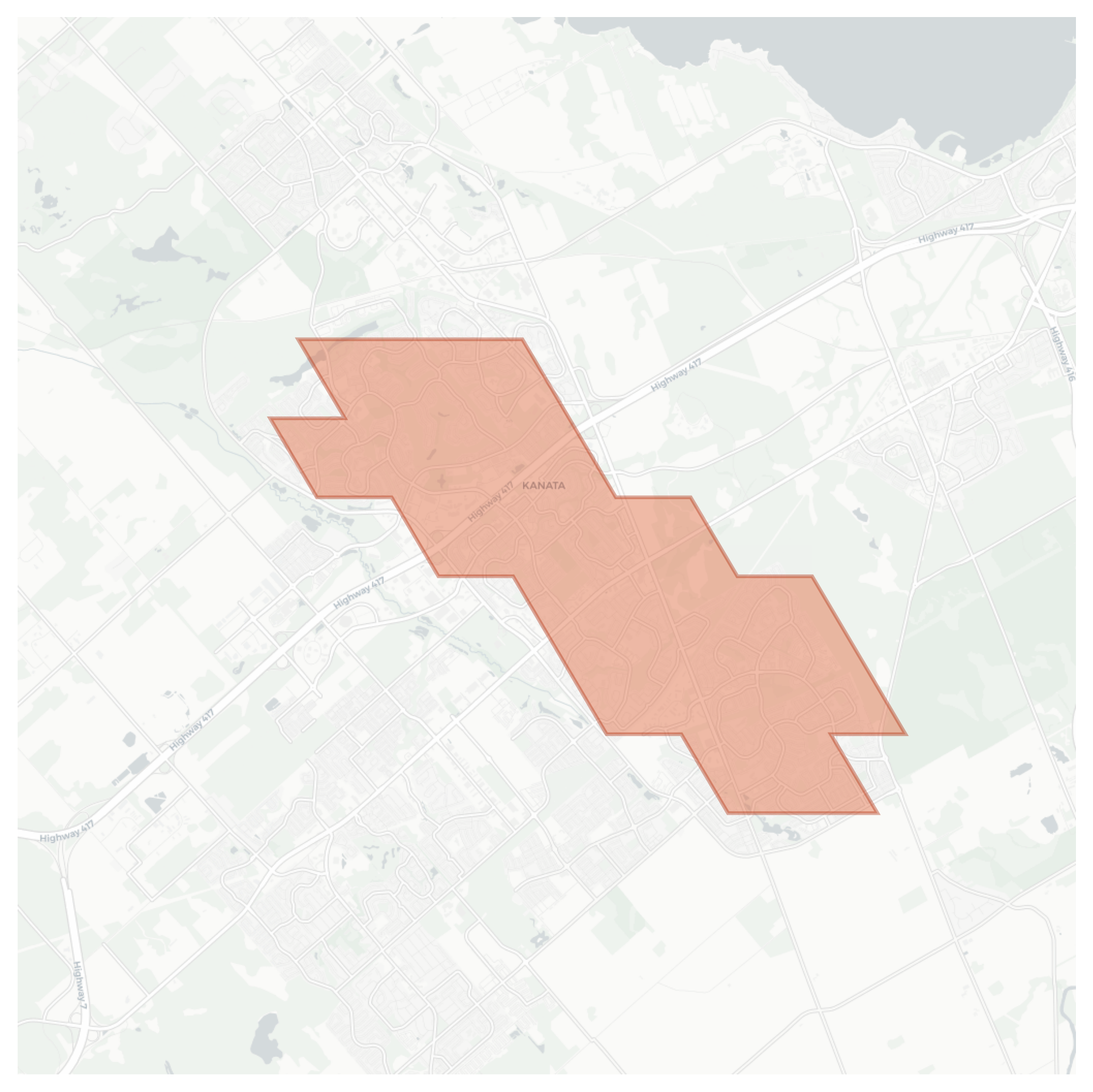 Kanata geographic map