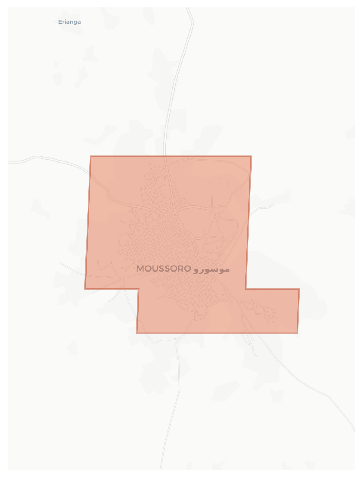 Moussoro geographic map
