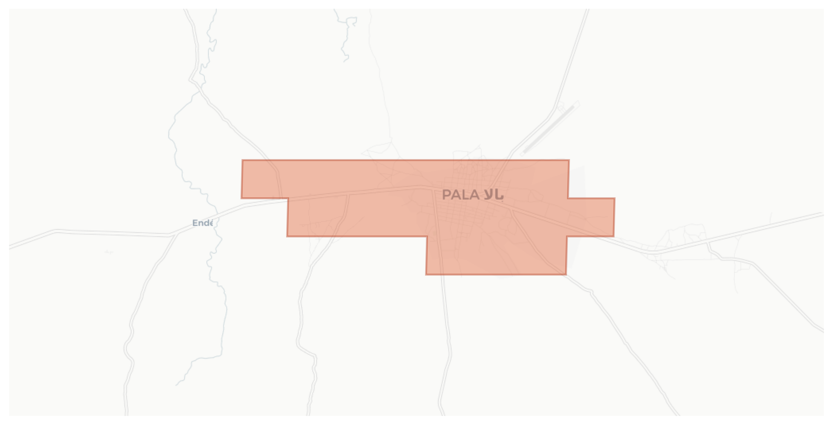Pala geographic map