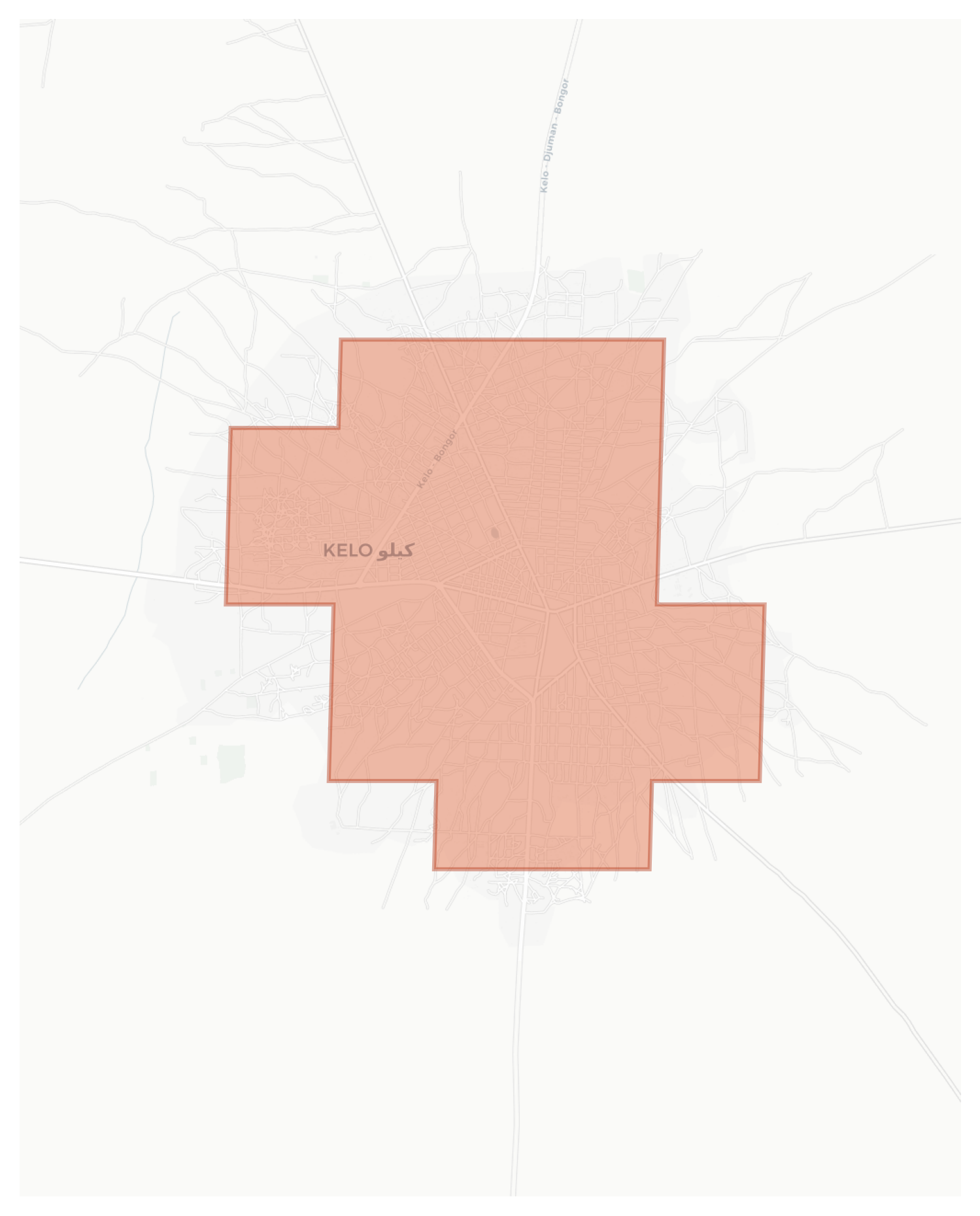 Kelo geographic map