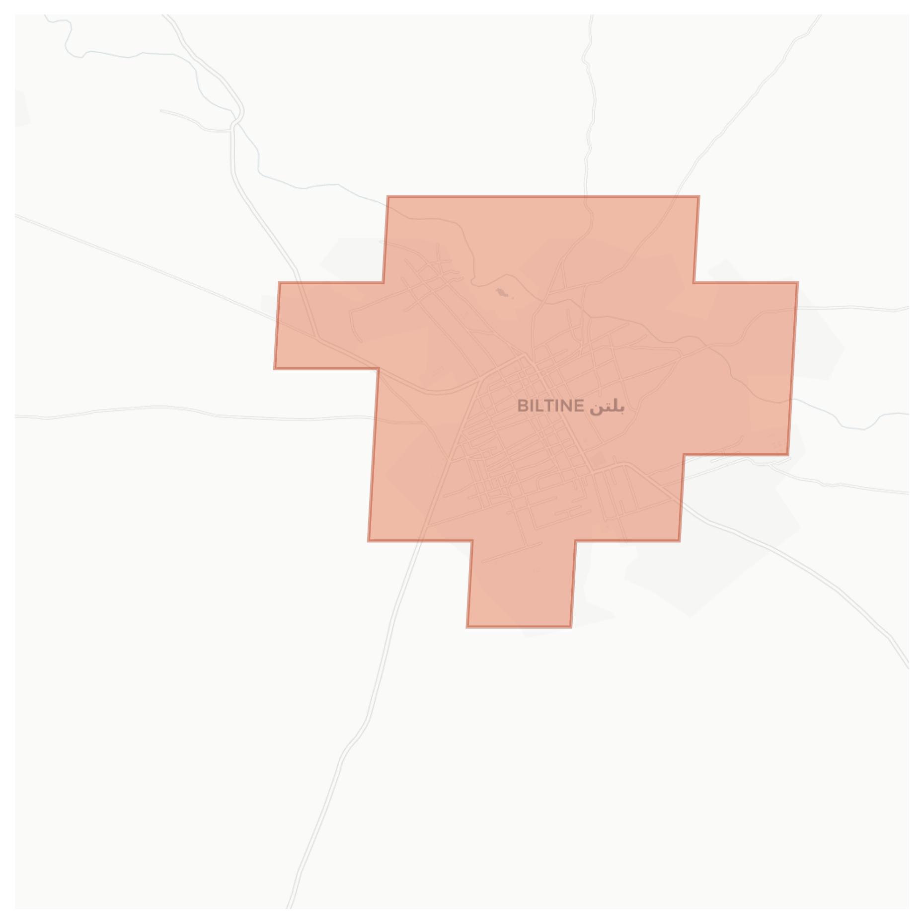 Biltine geographic map
