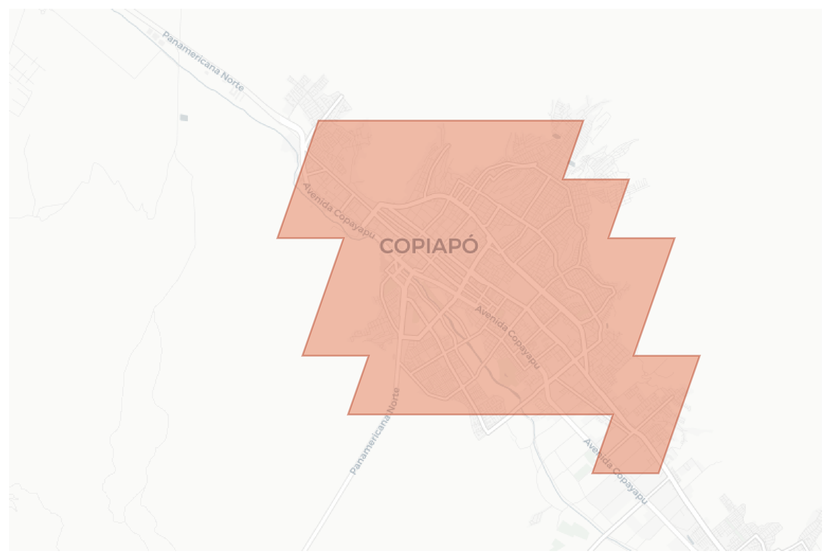 Copiapó geographic map