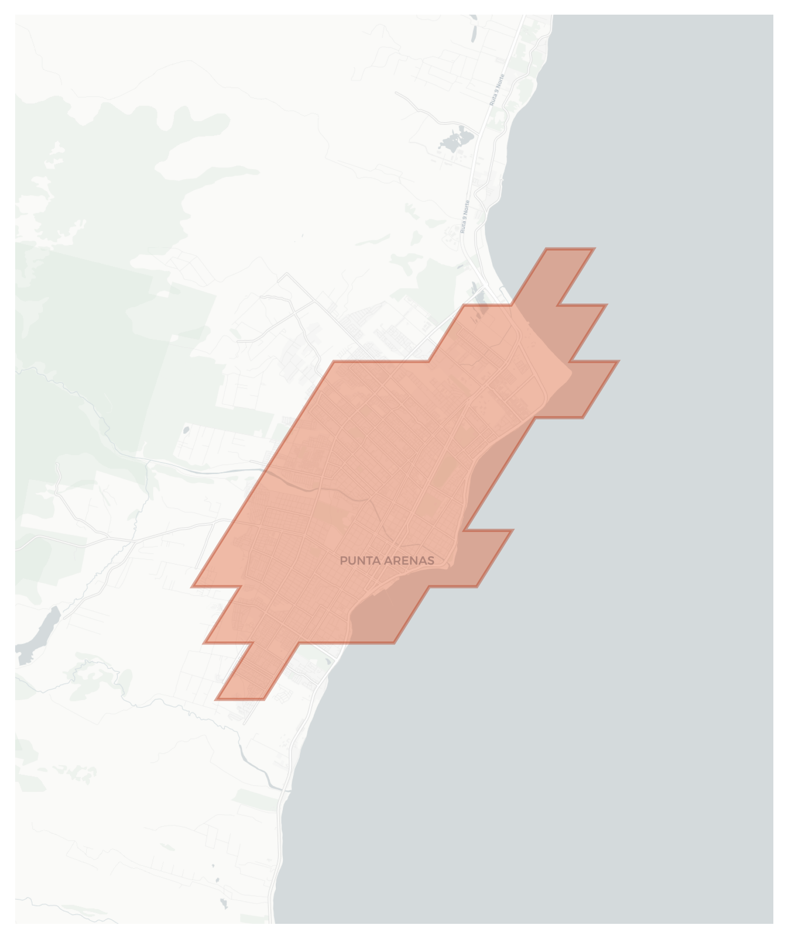 Punta Arenas geographic map