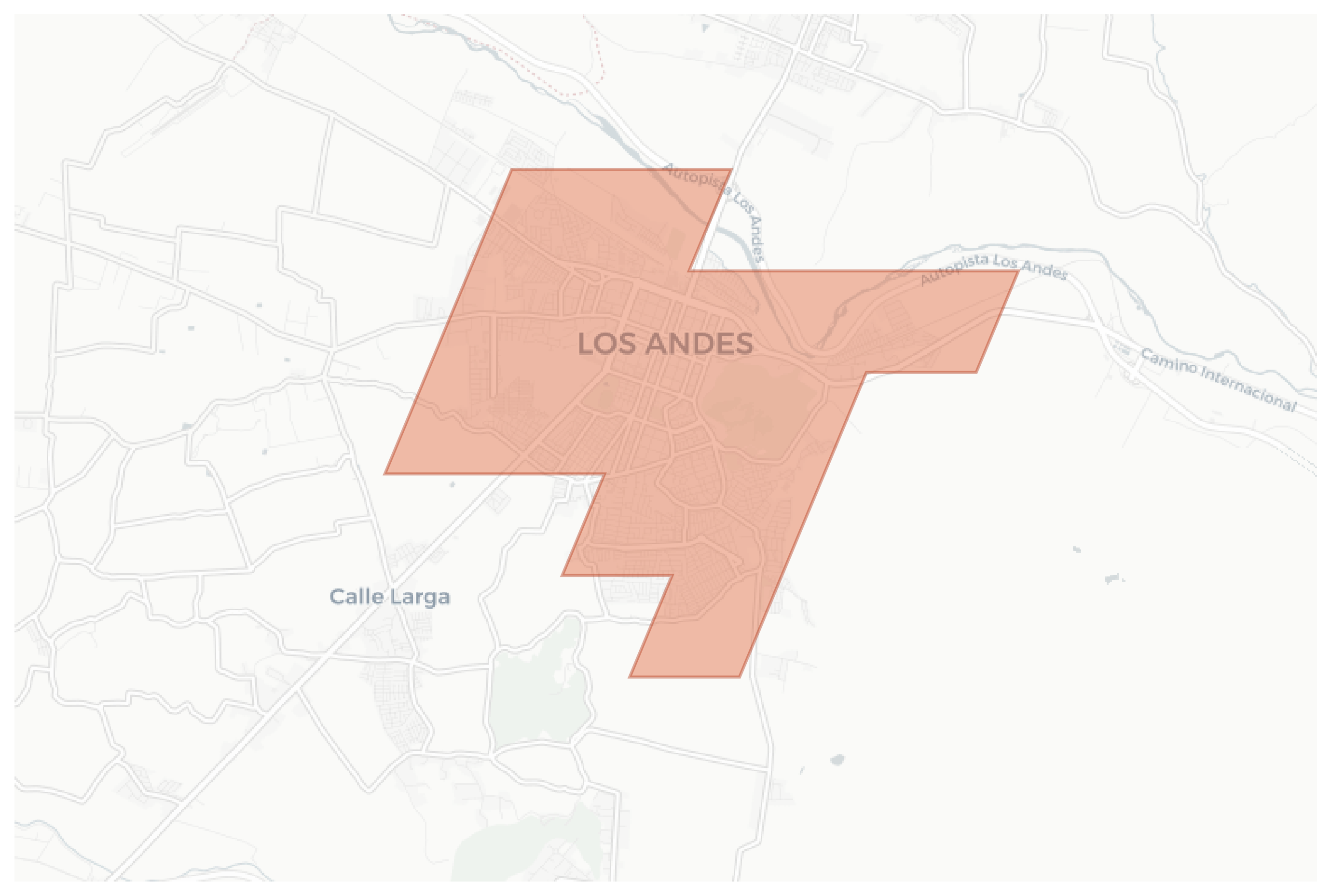 Los Andes geographic map