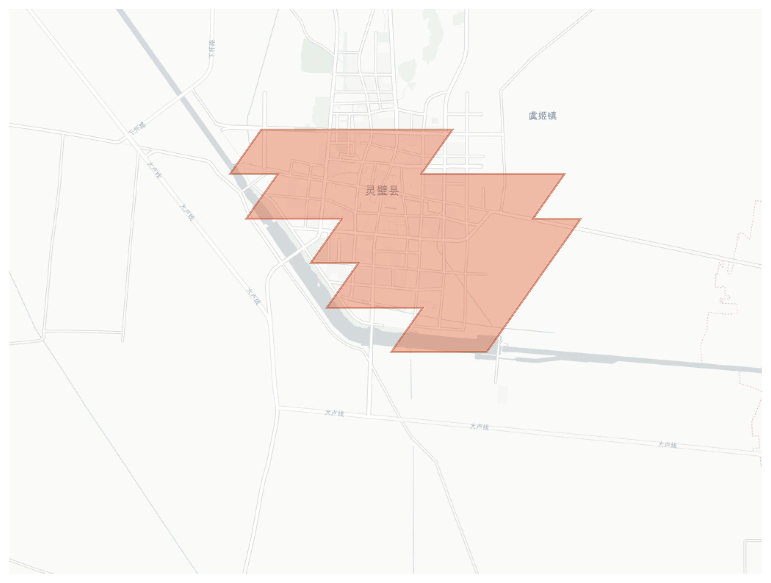 Lingbi geographic map