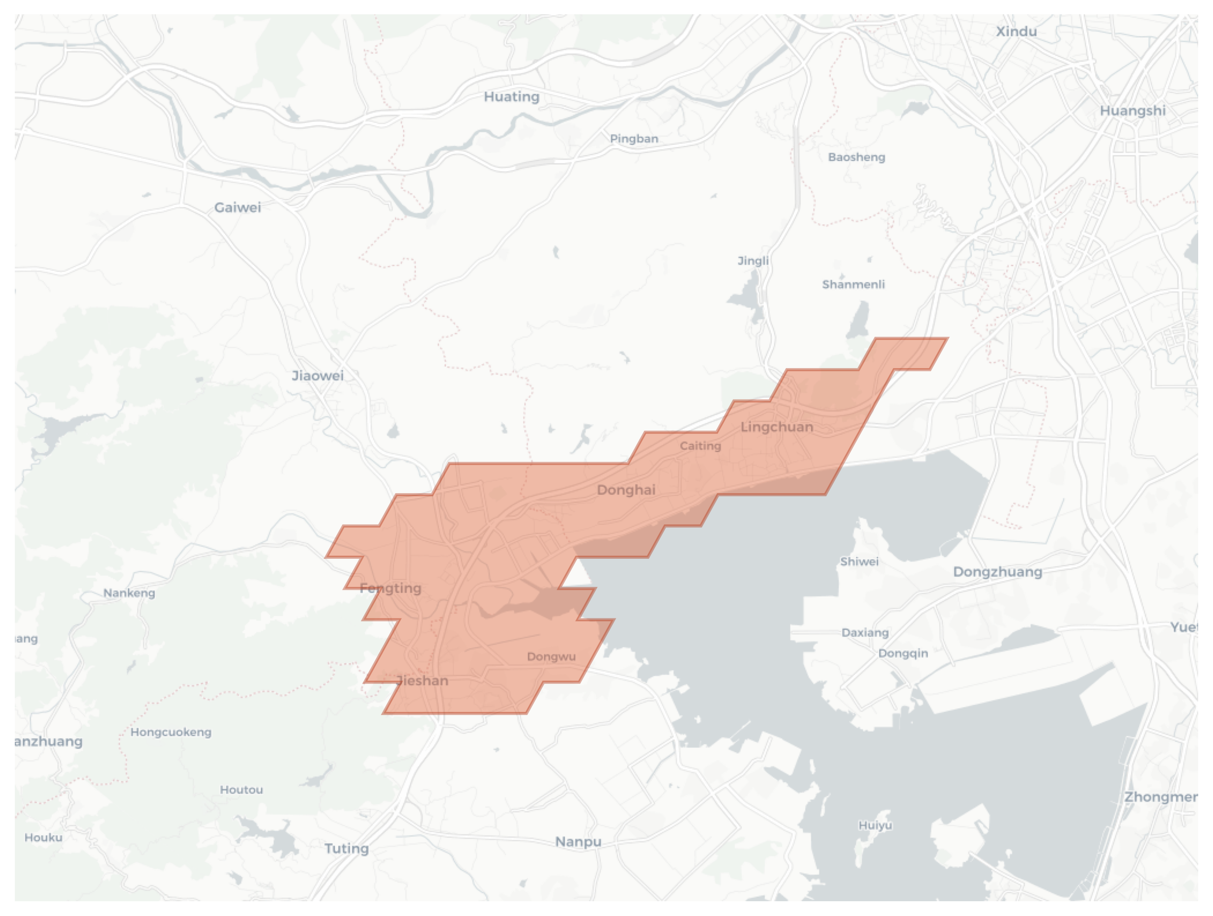 Jieshan geographic map