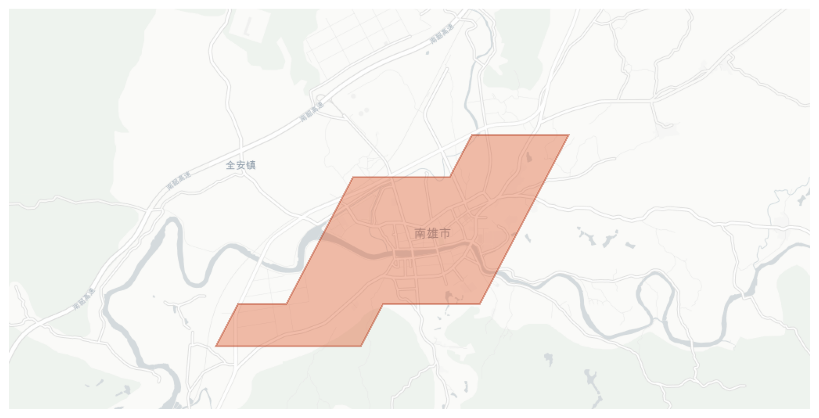 Nanxiong geographic map