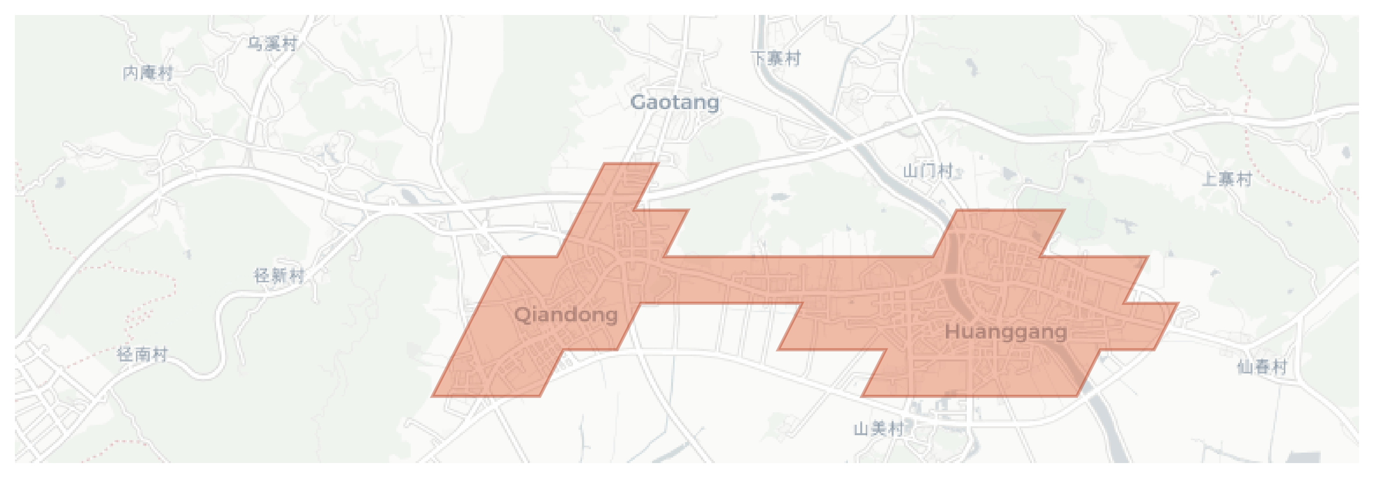 Raoping geographic map
