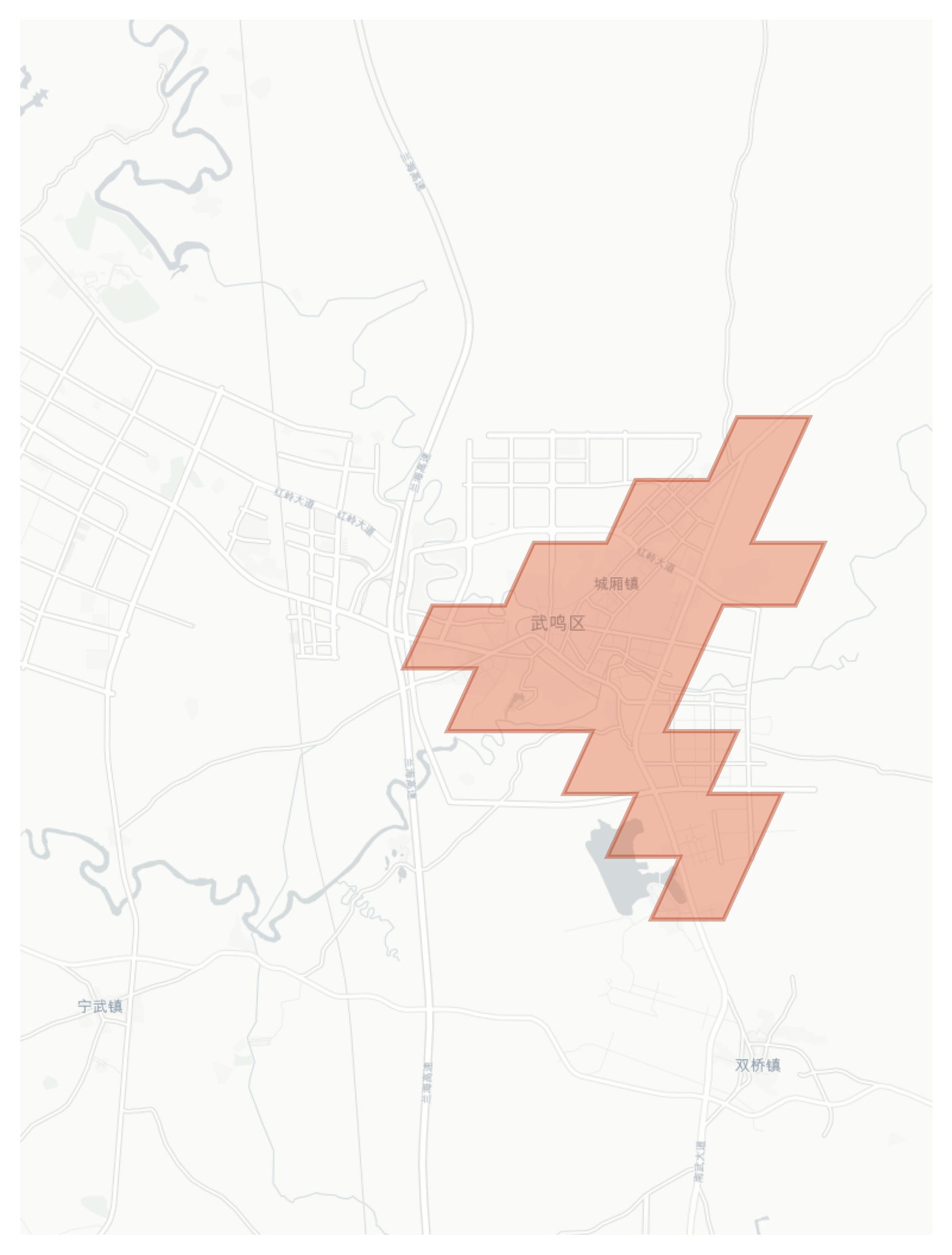Wuming geographic map