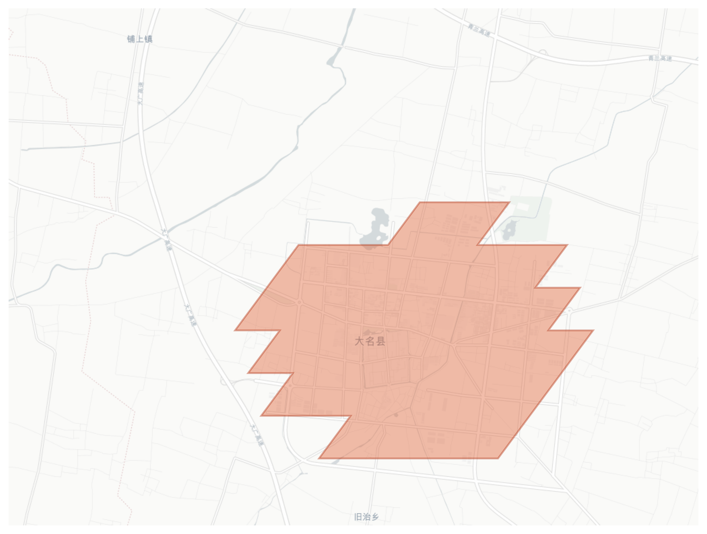 Daming geographic map