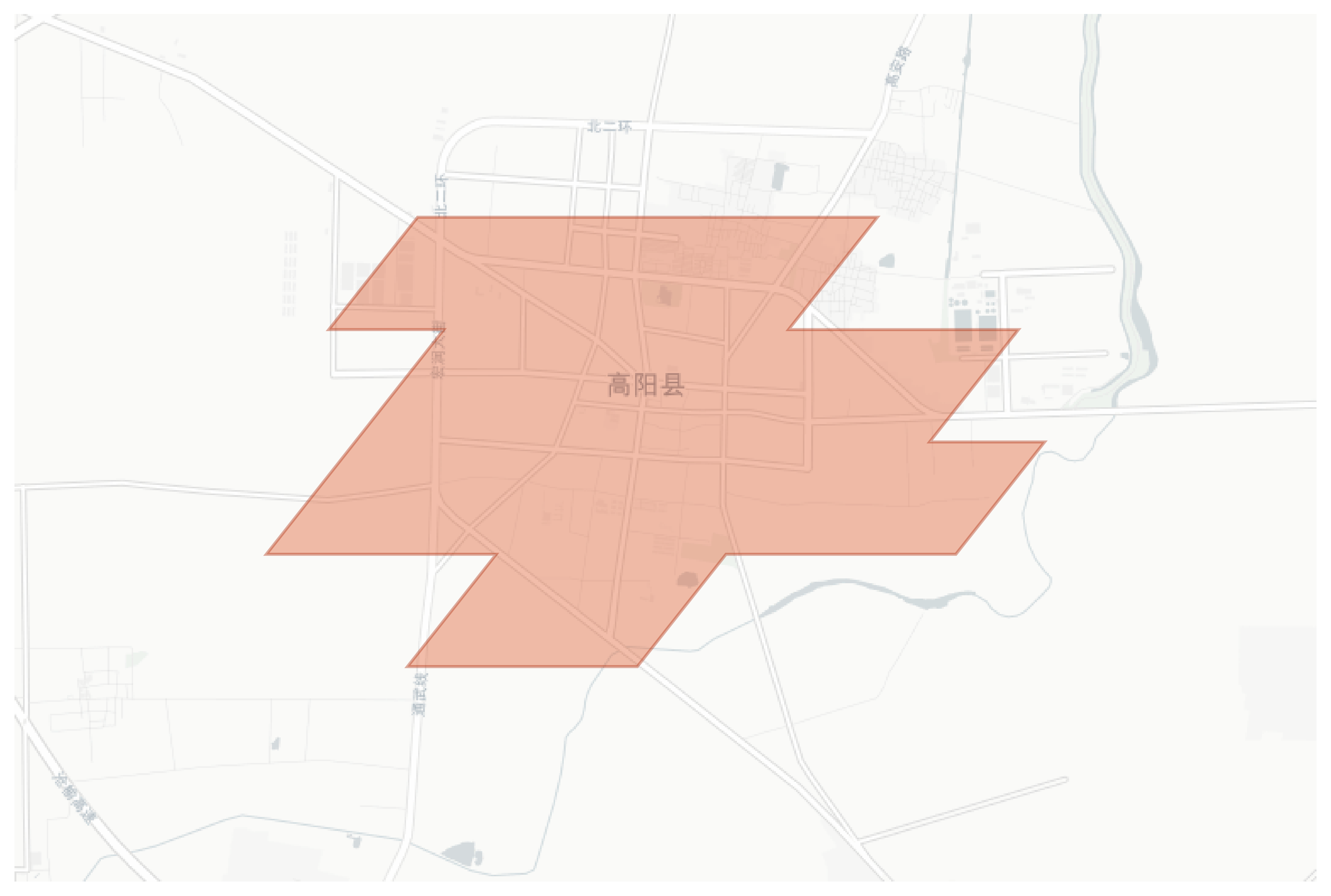 Gaoyang geographic map