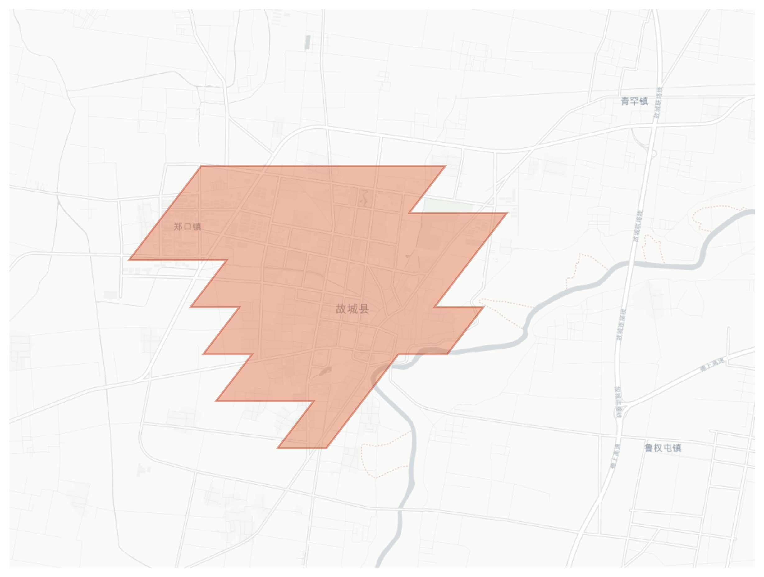 Gucheng geographic map