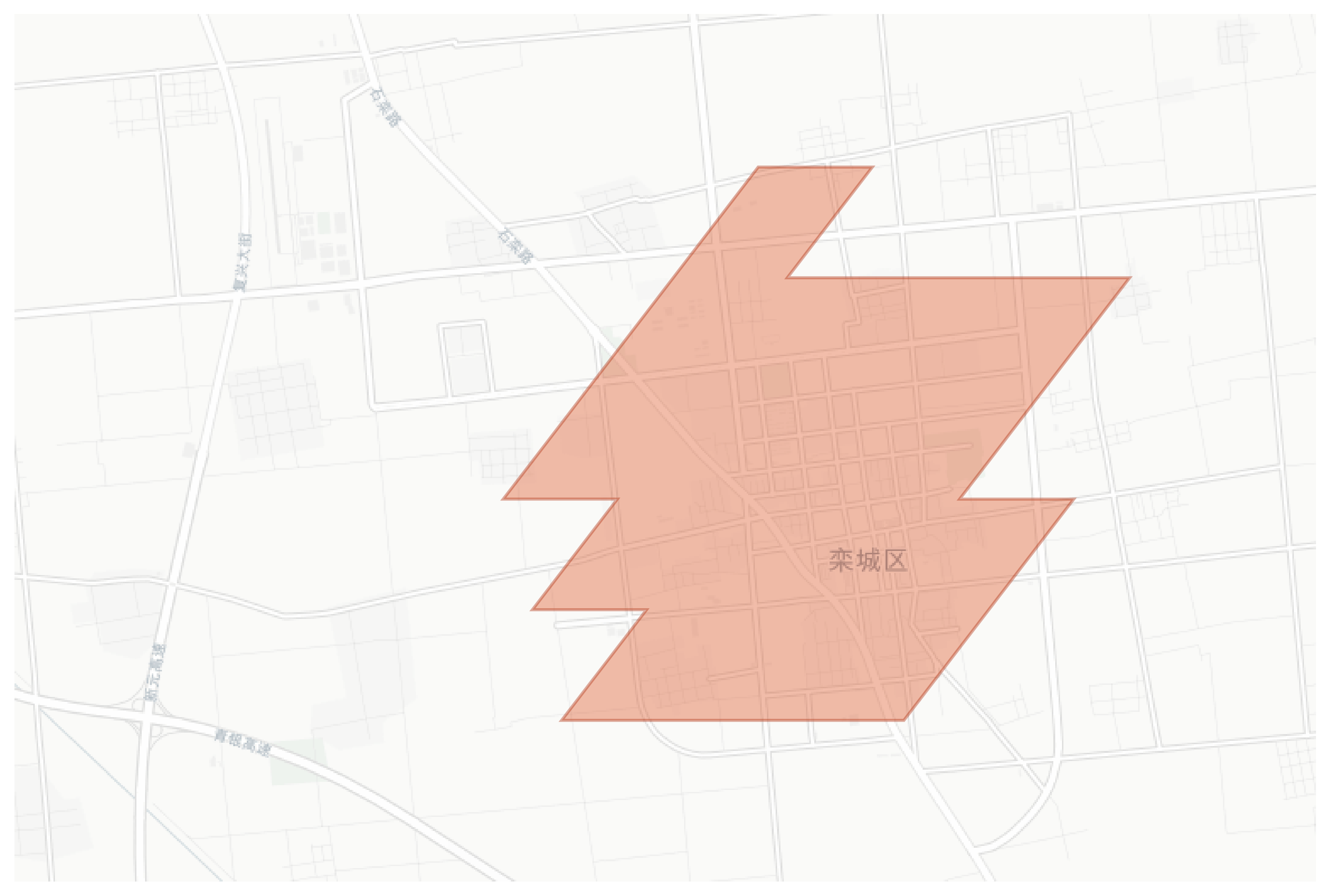Luancheng geographic map