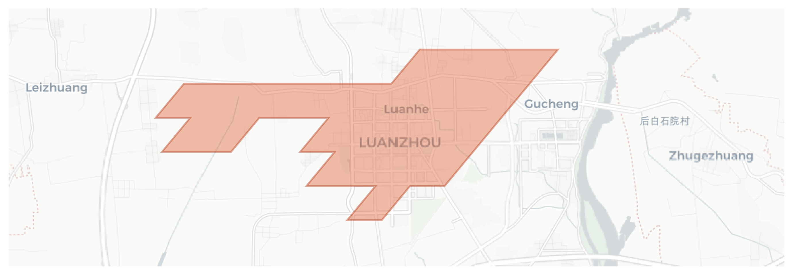 Luanzhou geographic map