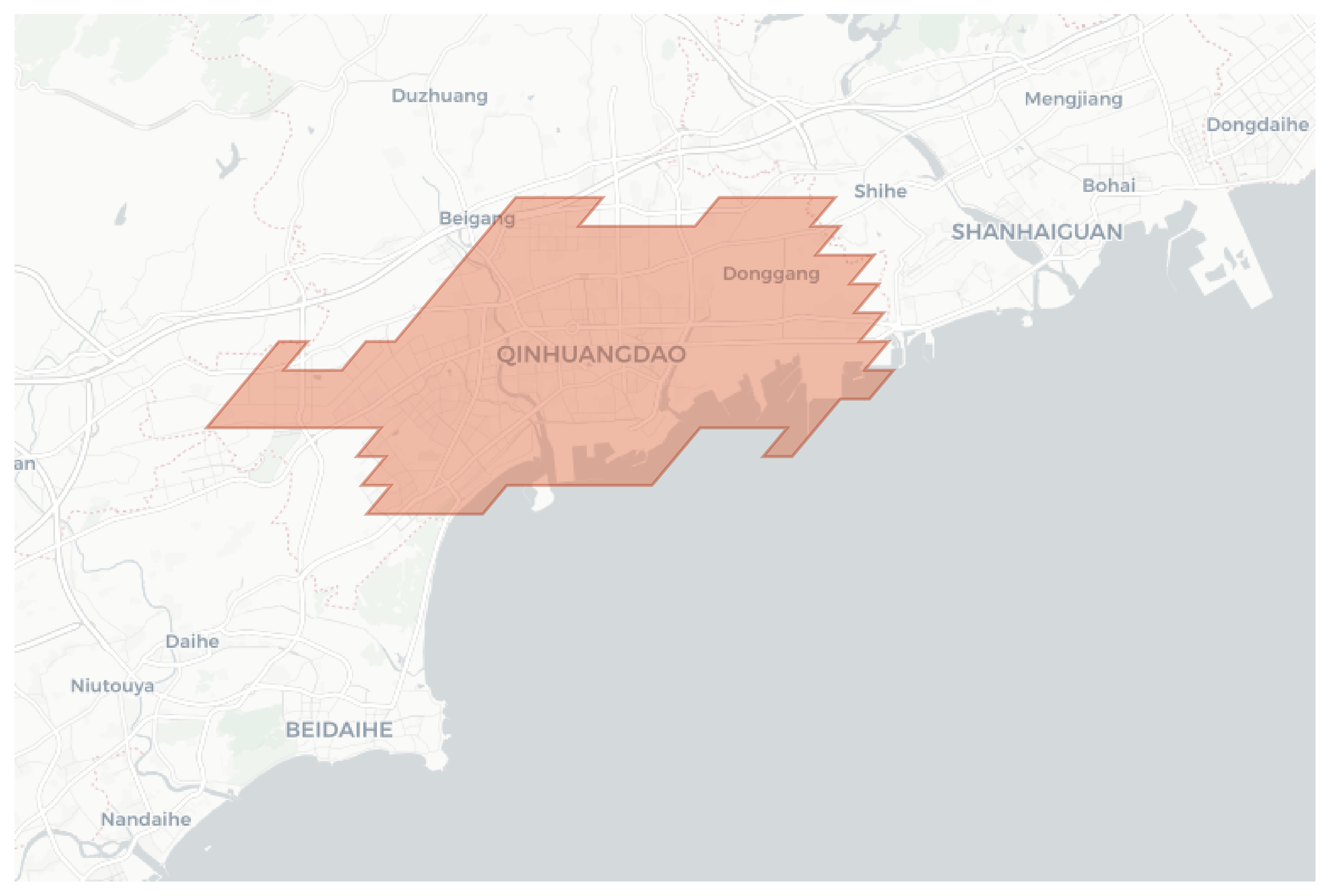 Qinhuangdao geographic map