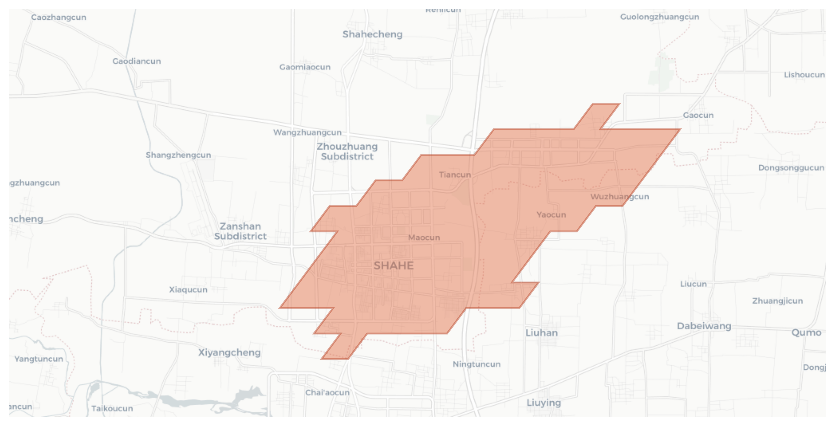 Shahe geographic map