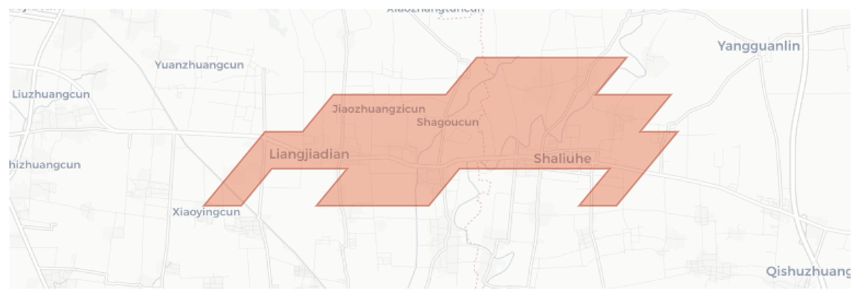 Shaliuhe geographic map