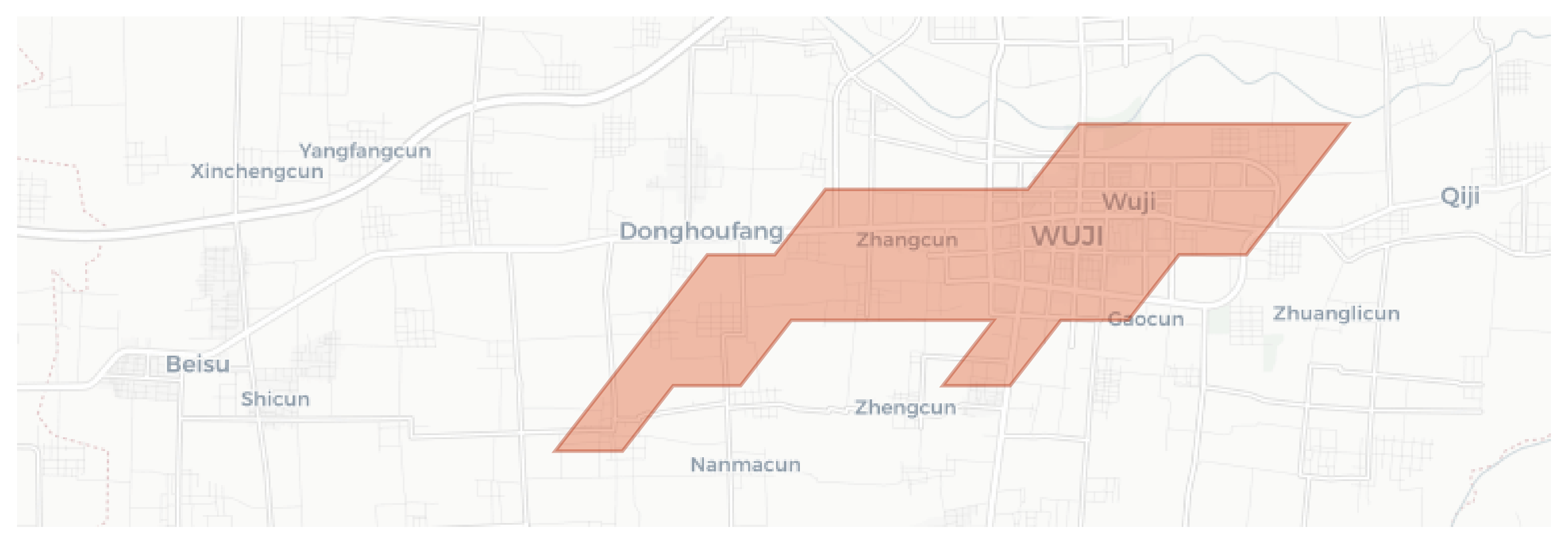 Wuji geographic map