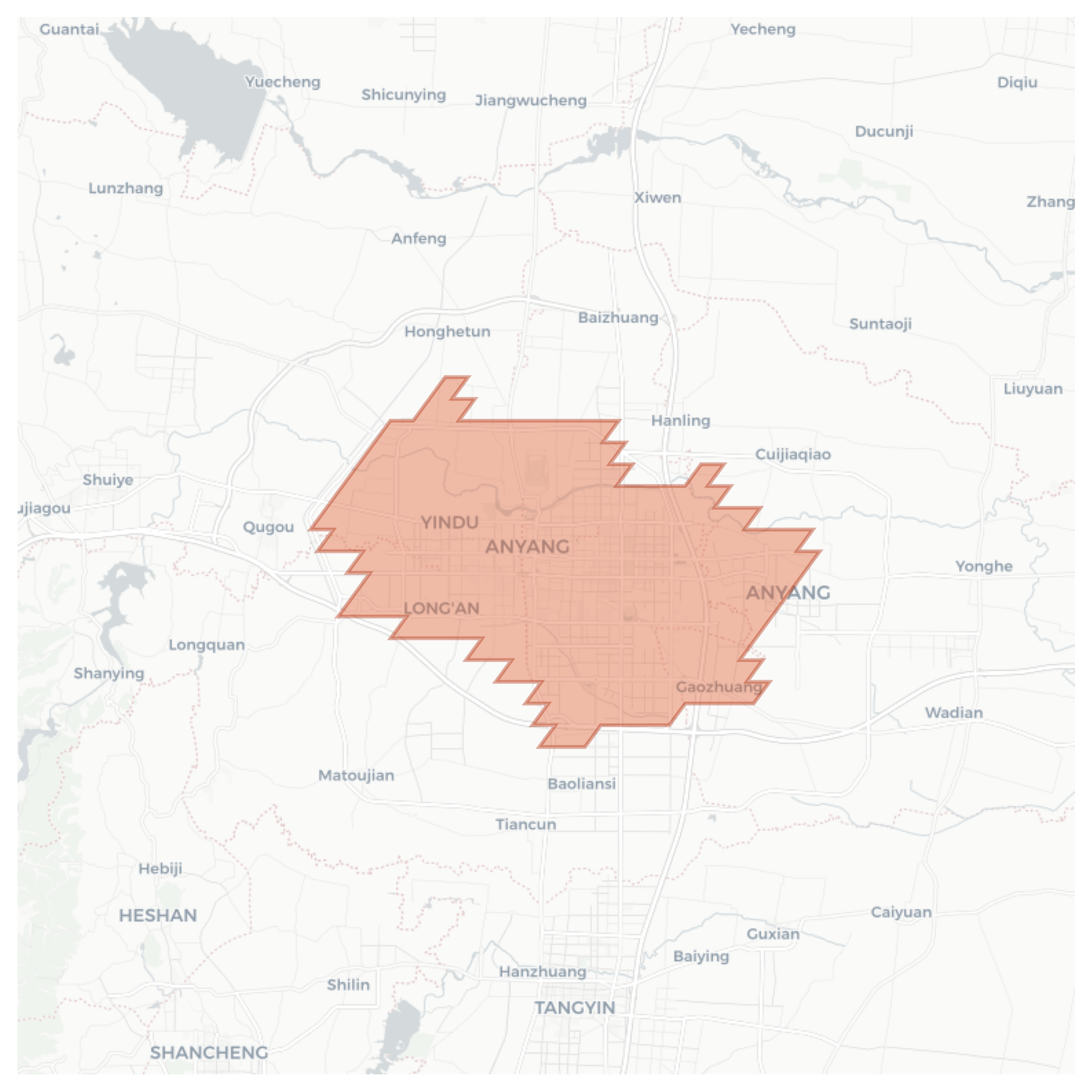 Anyang geographic map