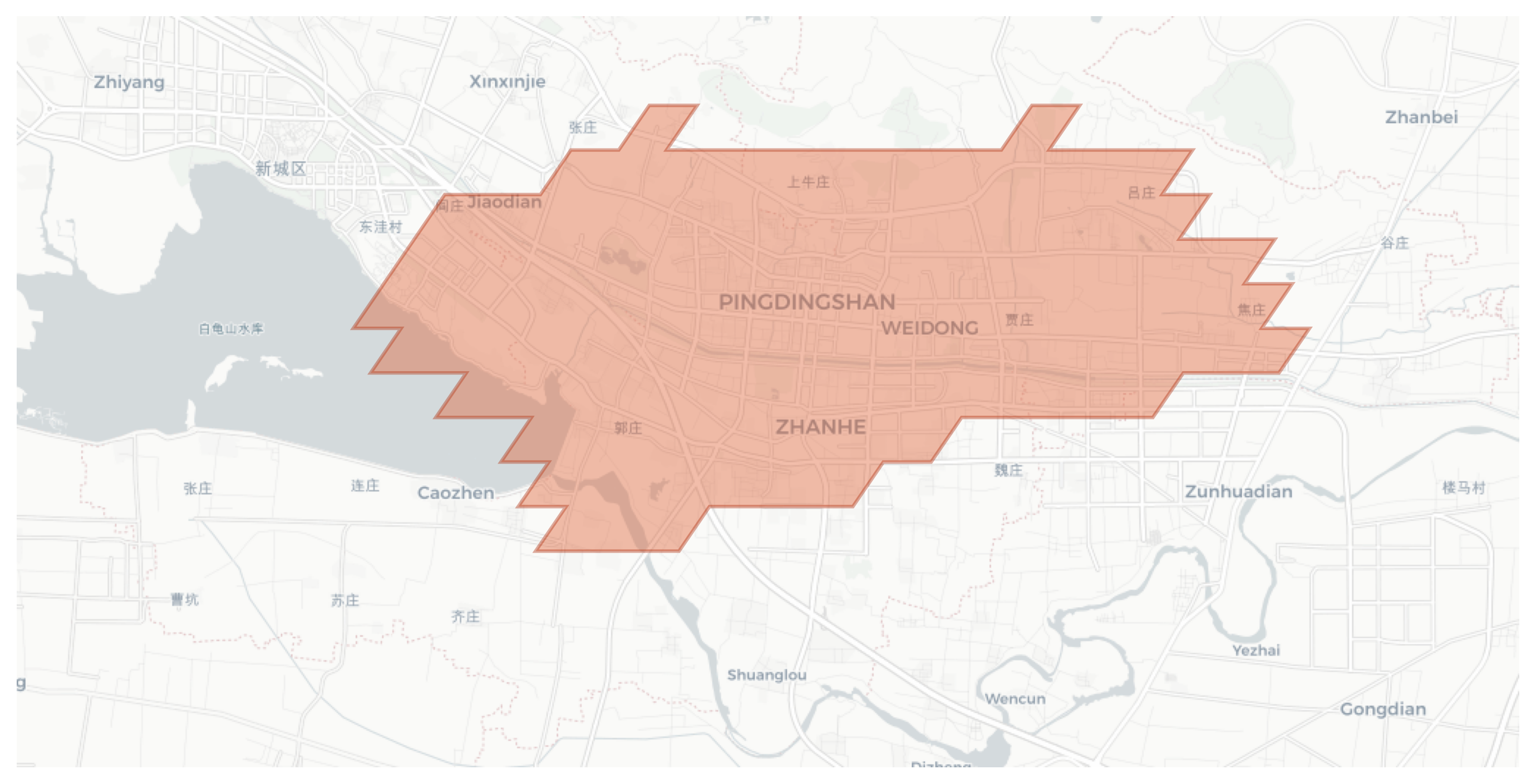 Pingdingshan geographic map