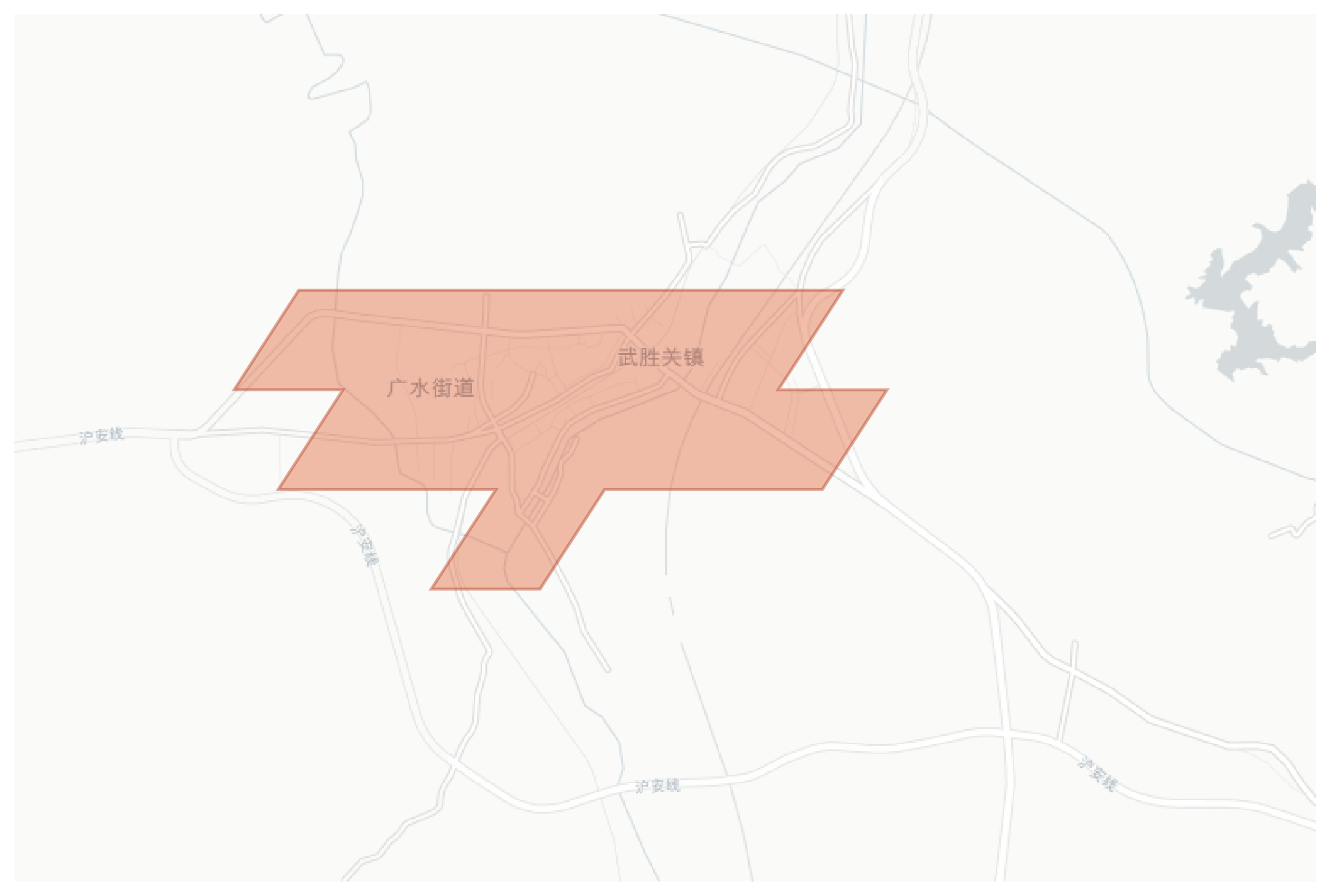 Wushengguan geographic map