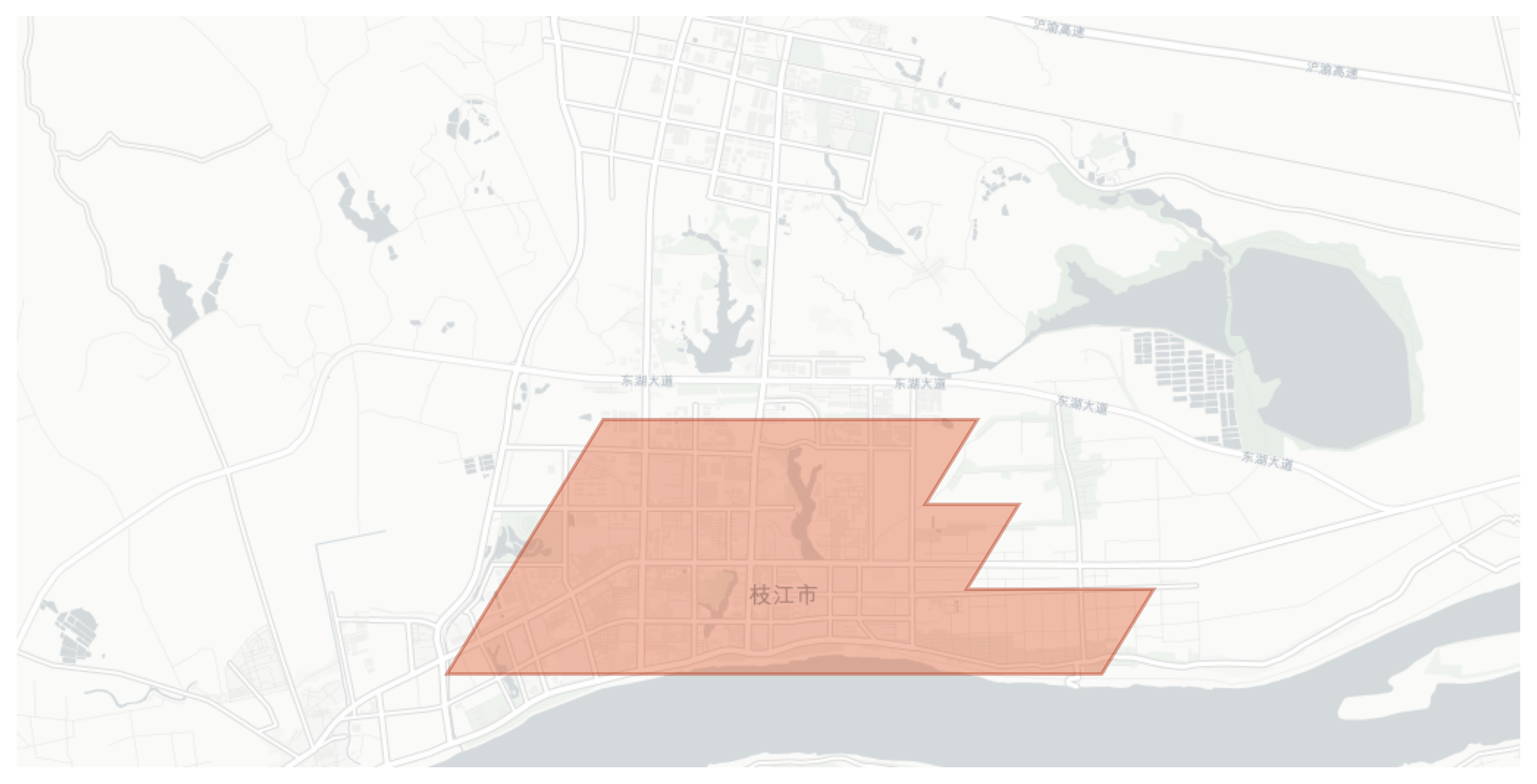 Zhijiang geographic map