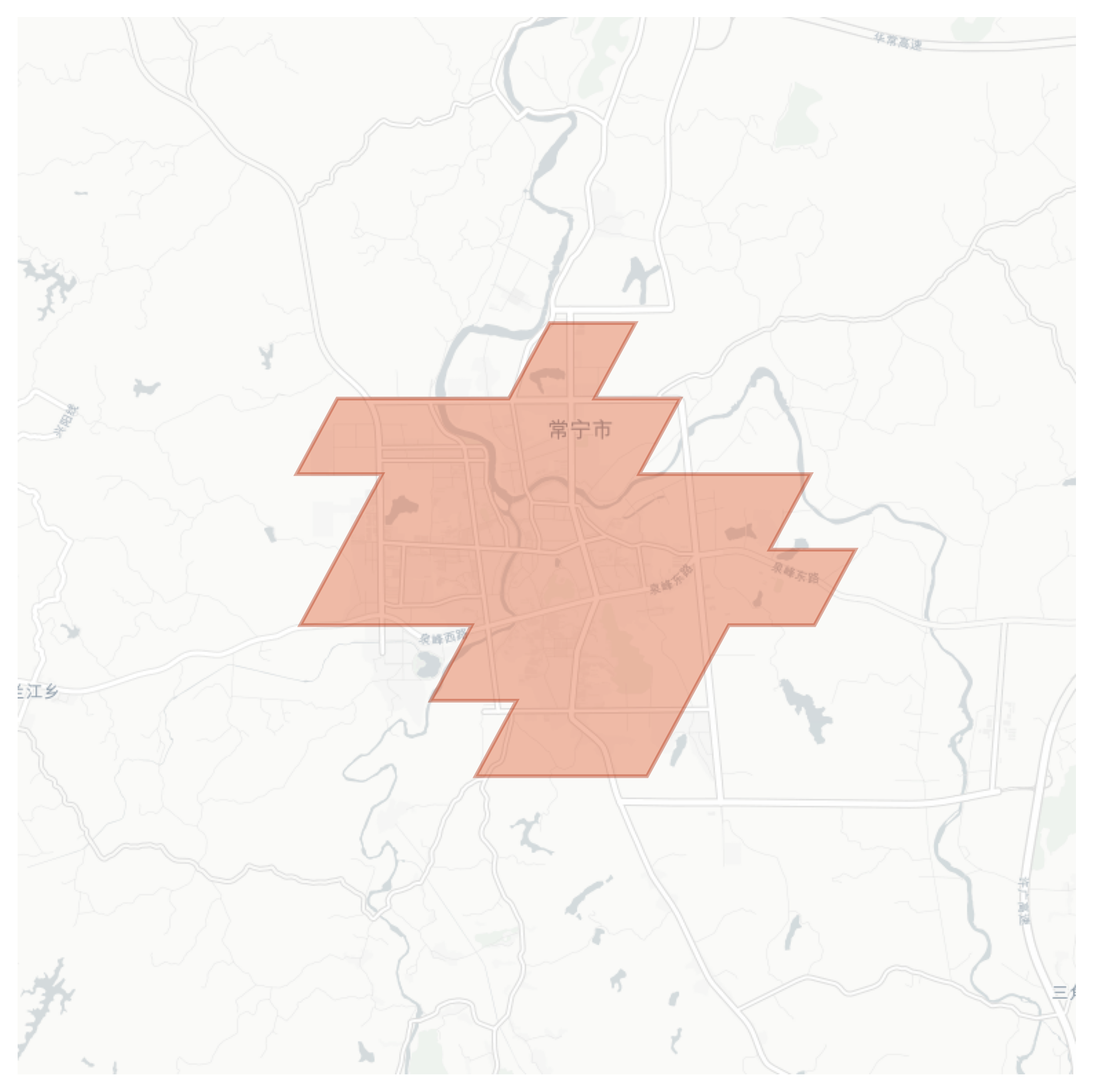 Changning geographic map
