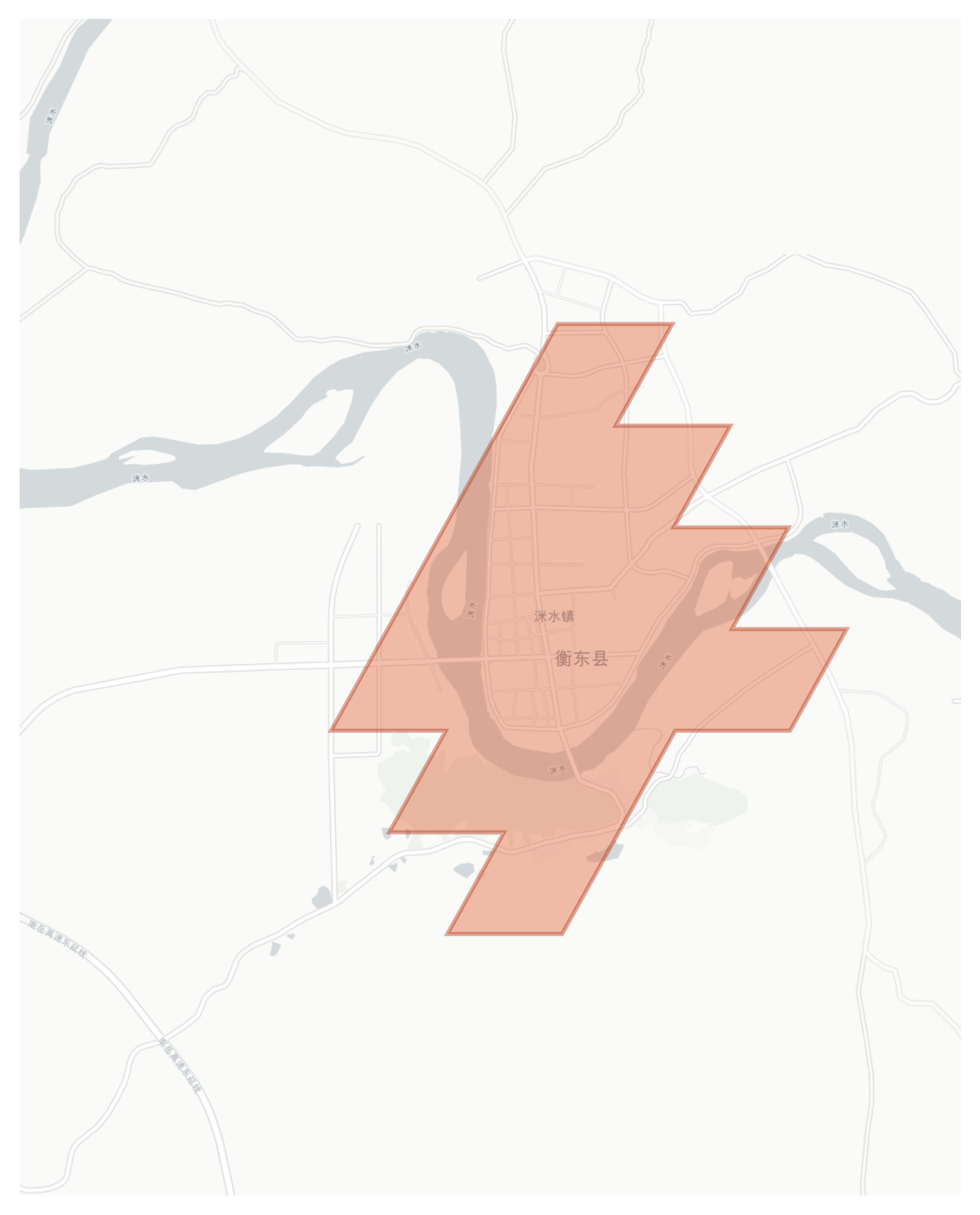 Hengdong geographic map