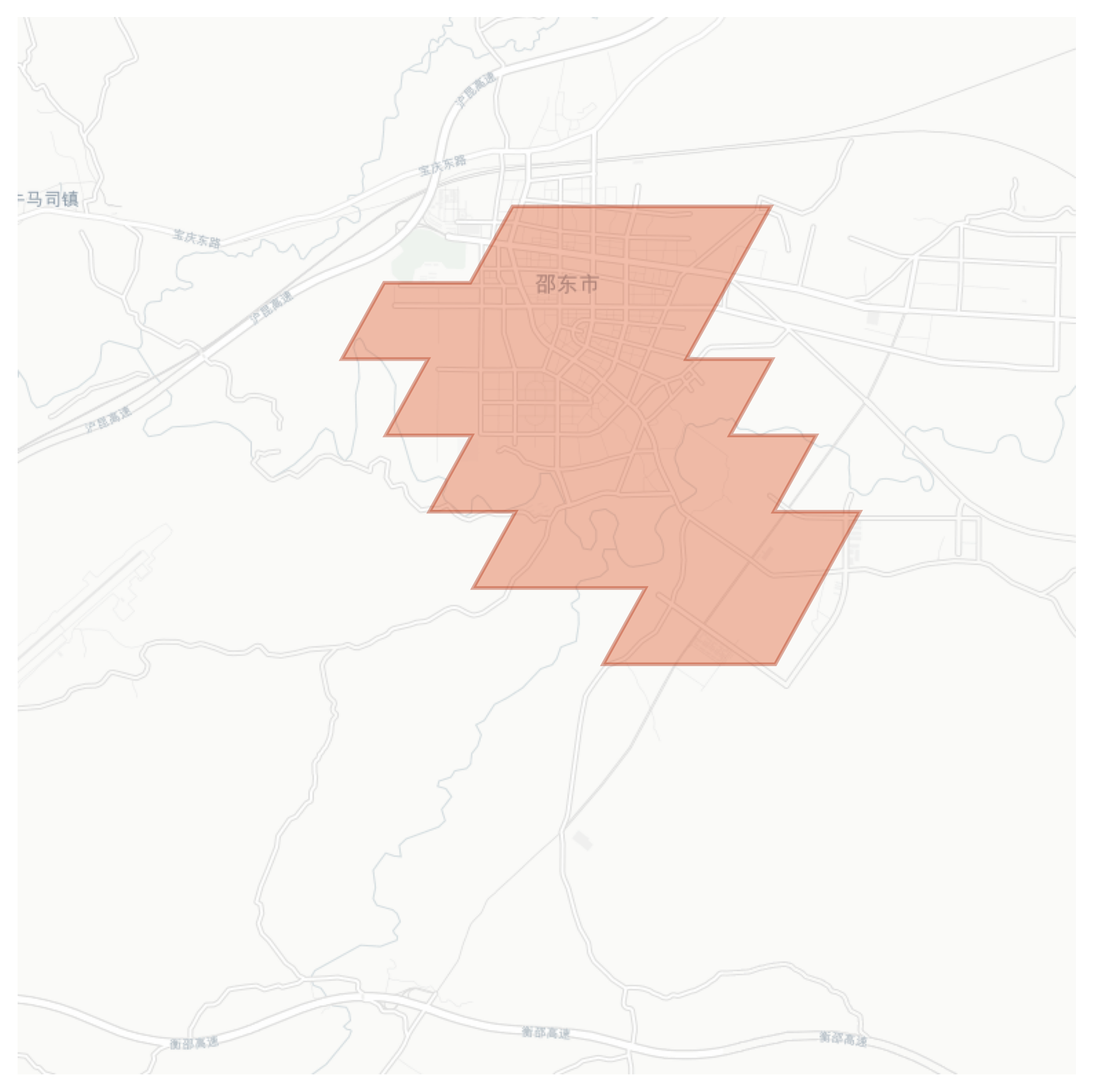 Shaodong geographic map