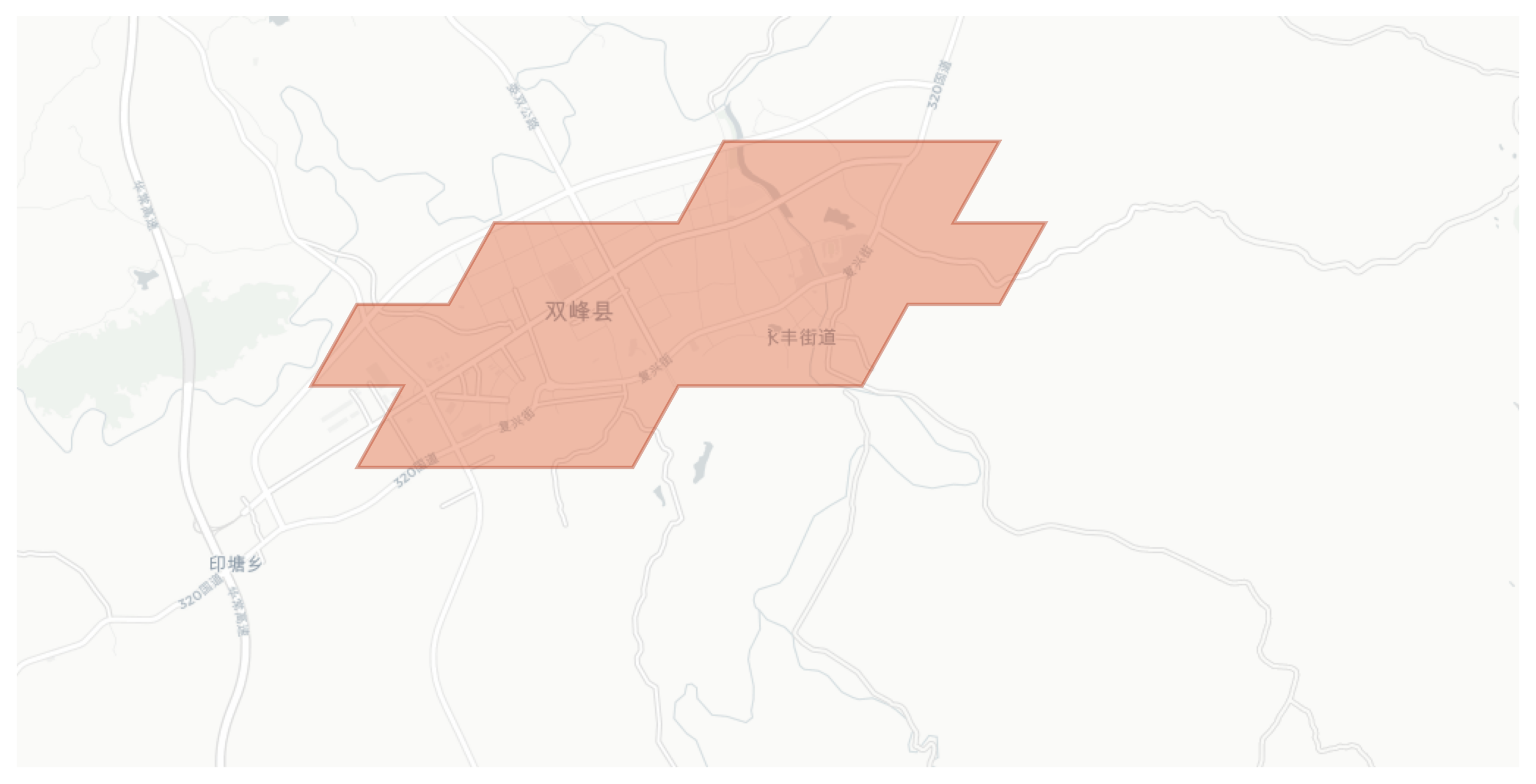 Shuangfeng geographic map
