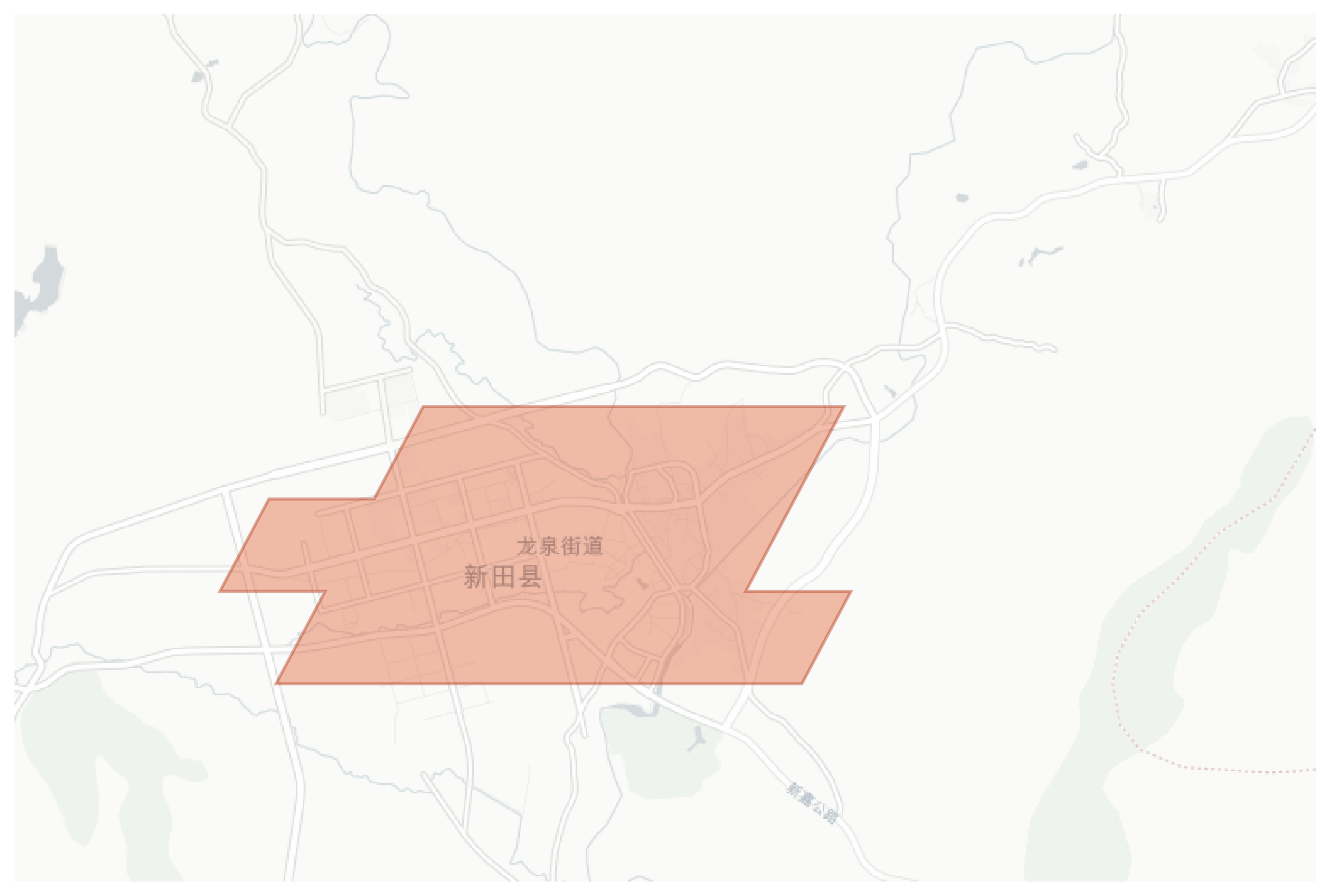 Xintian geographic map