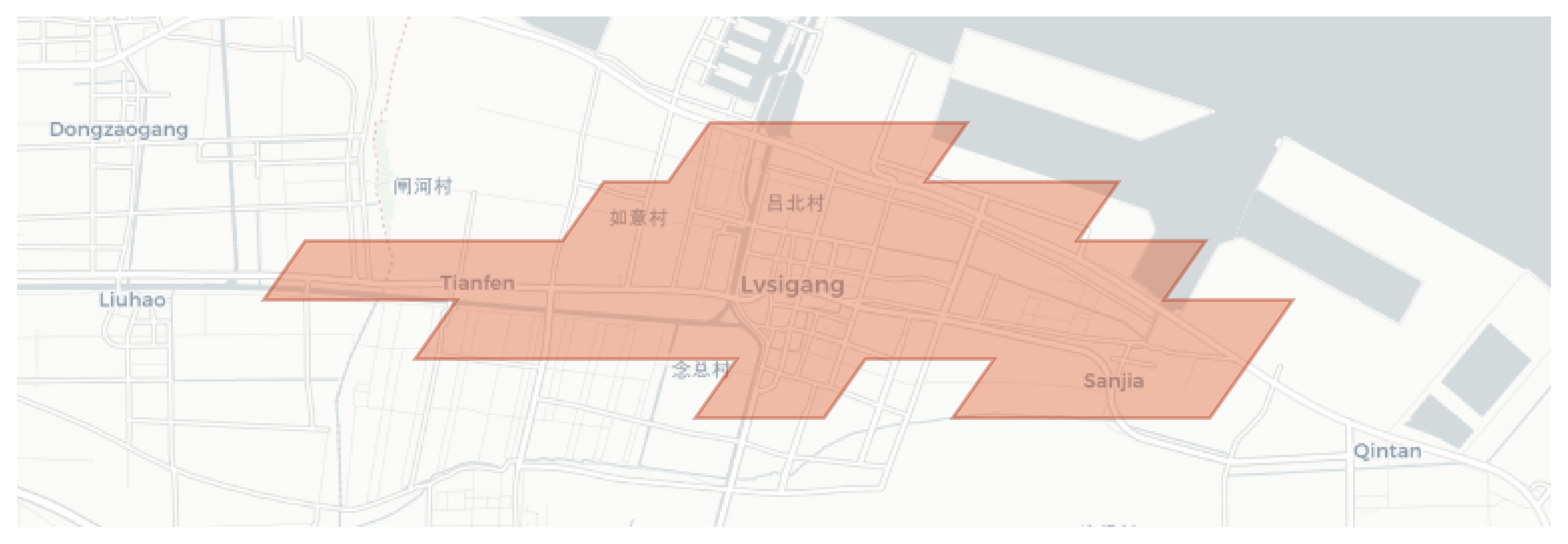 Lvsigang geographic map