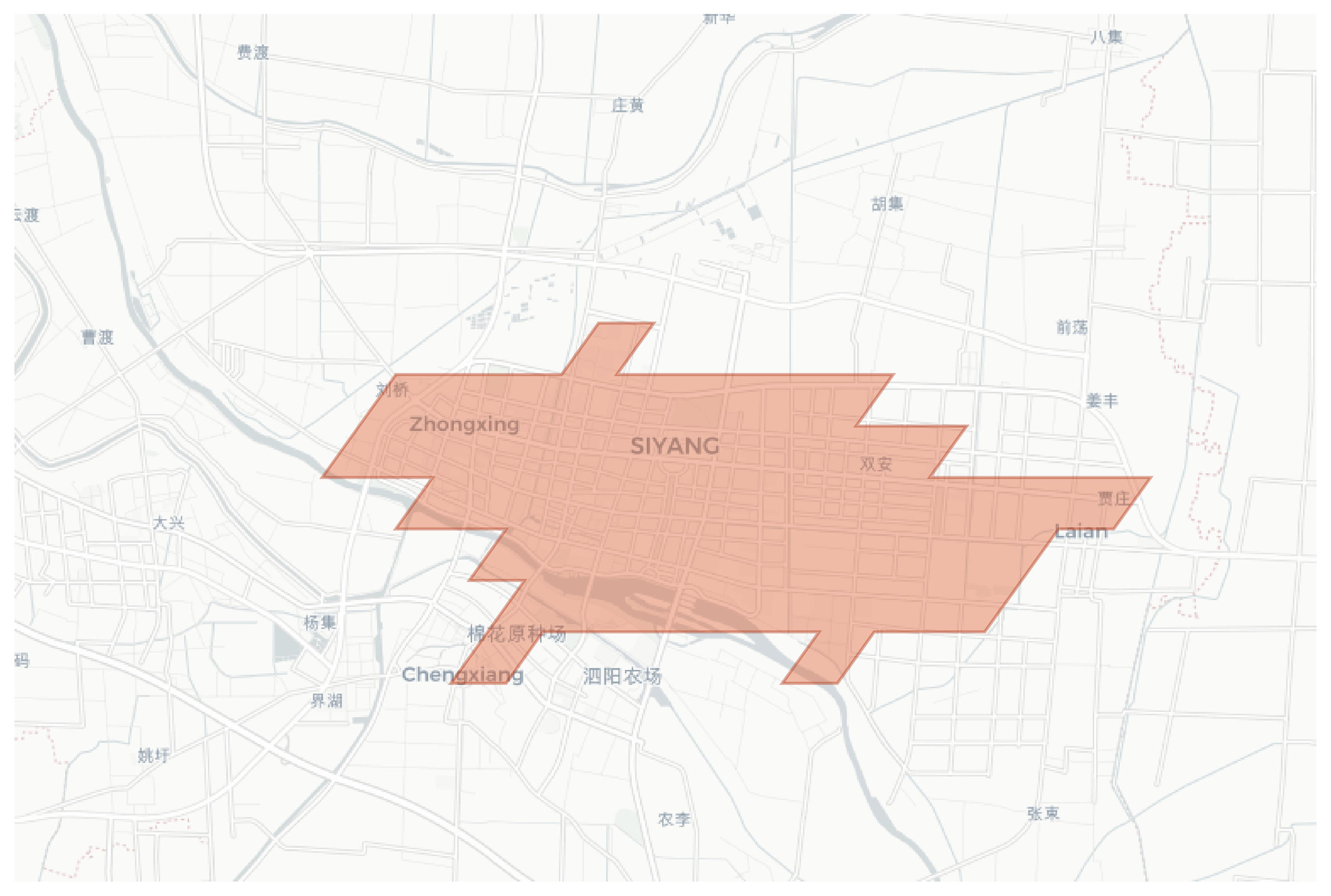 Siyang geographic map