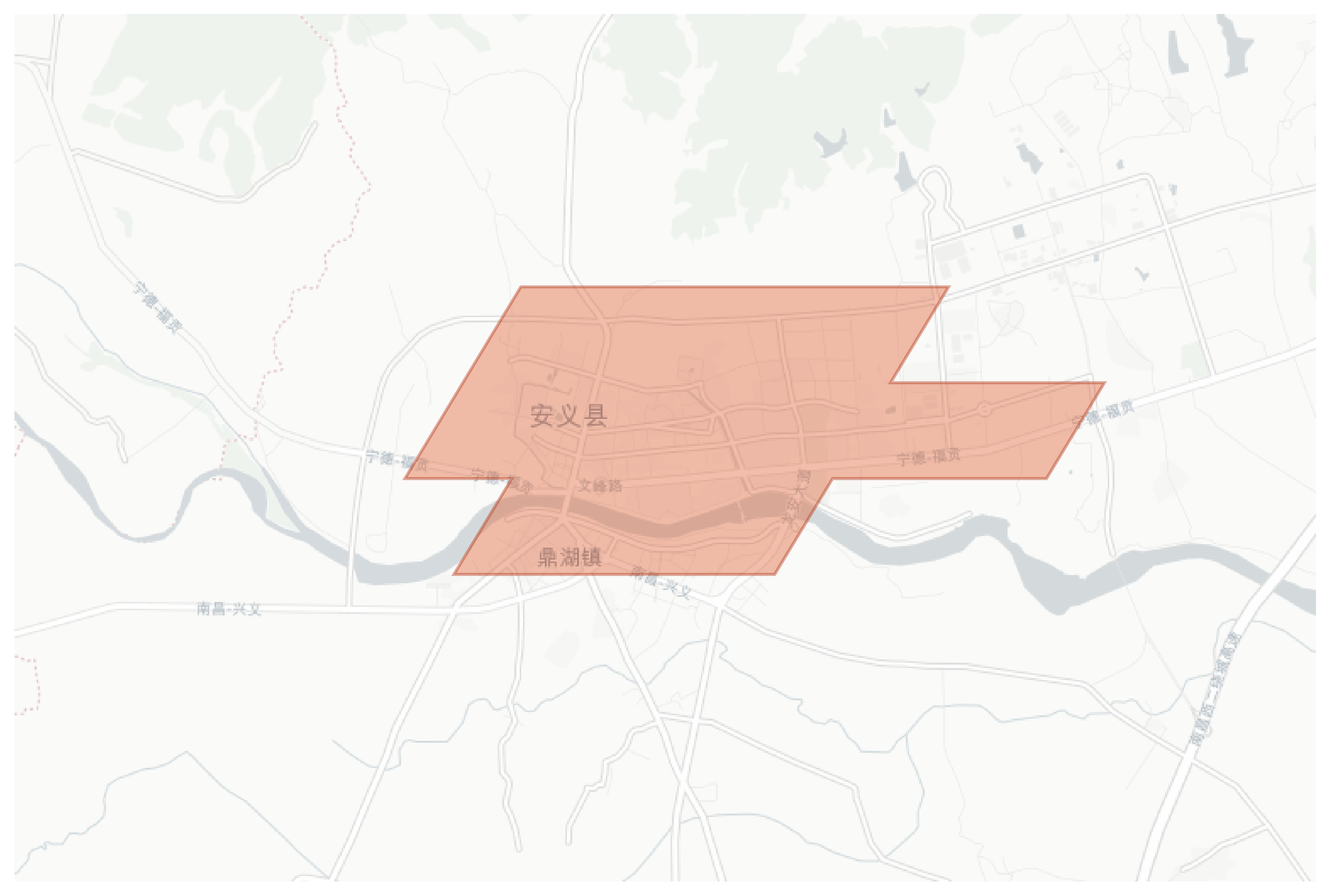 Anyi geographic map