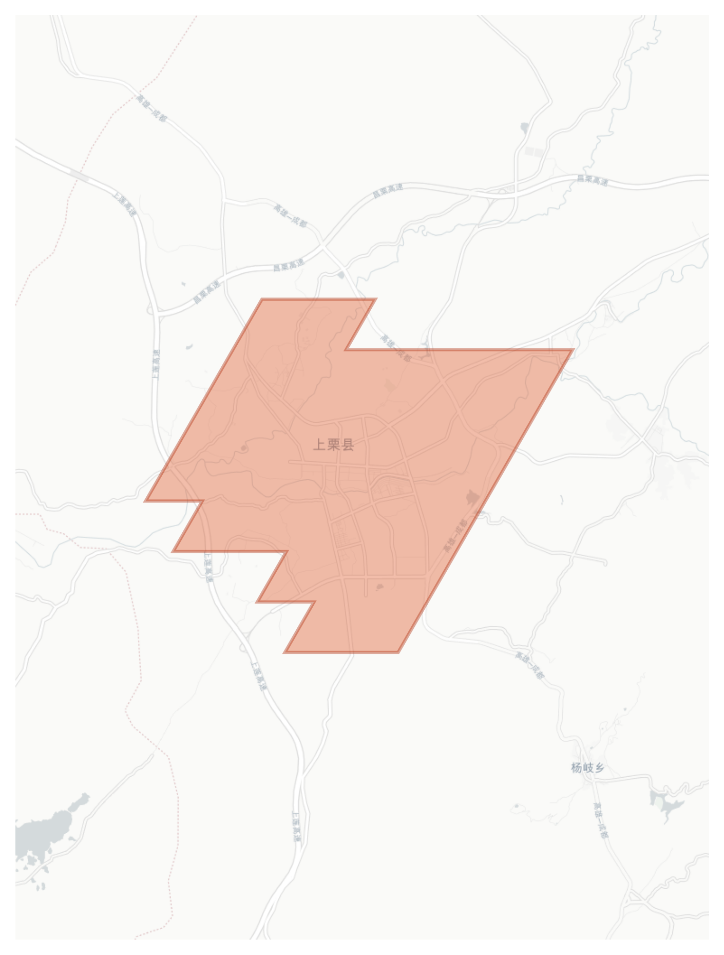 Shangli geographic map