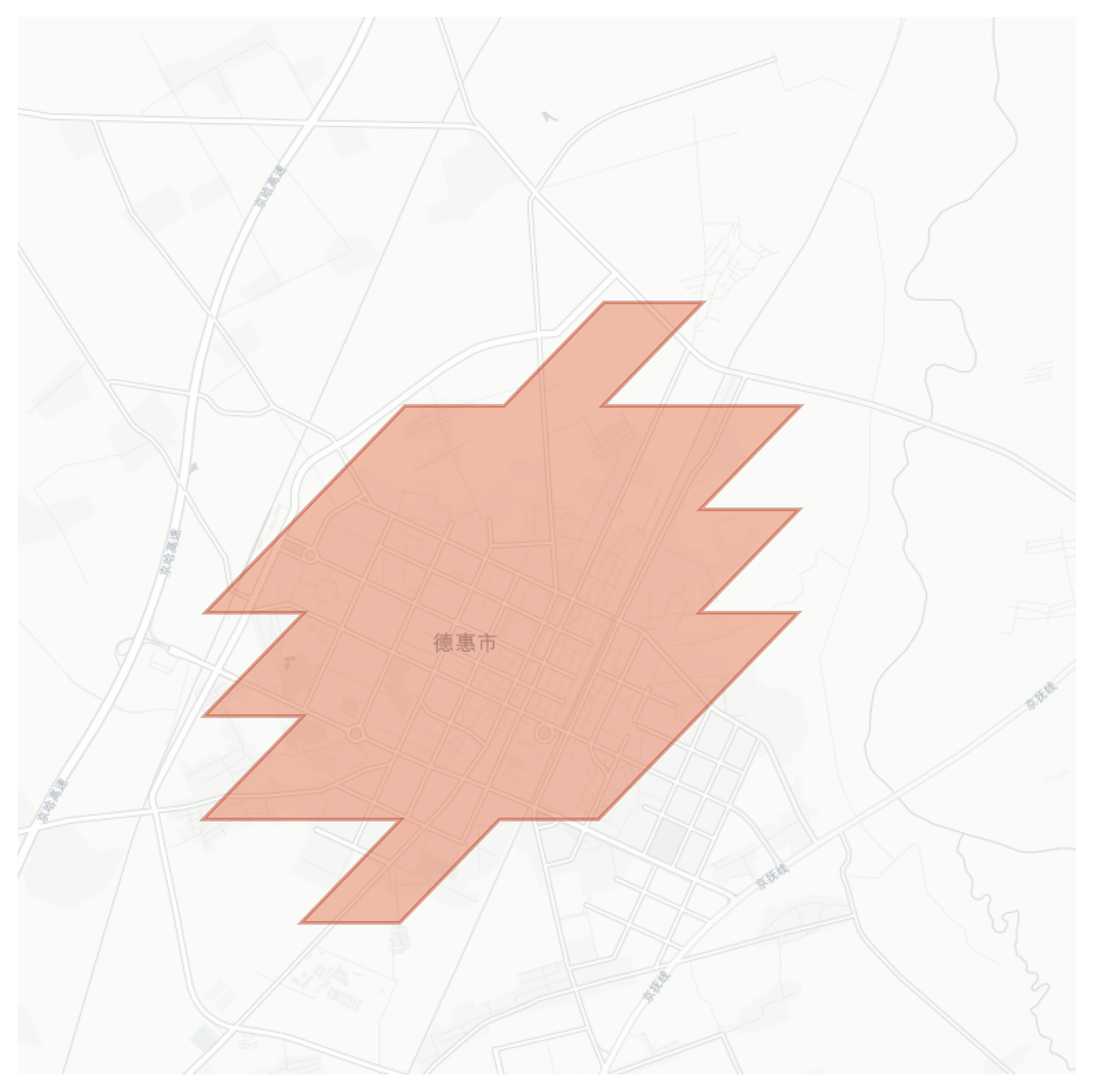 Dehui geographic map