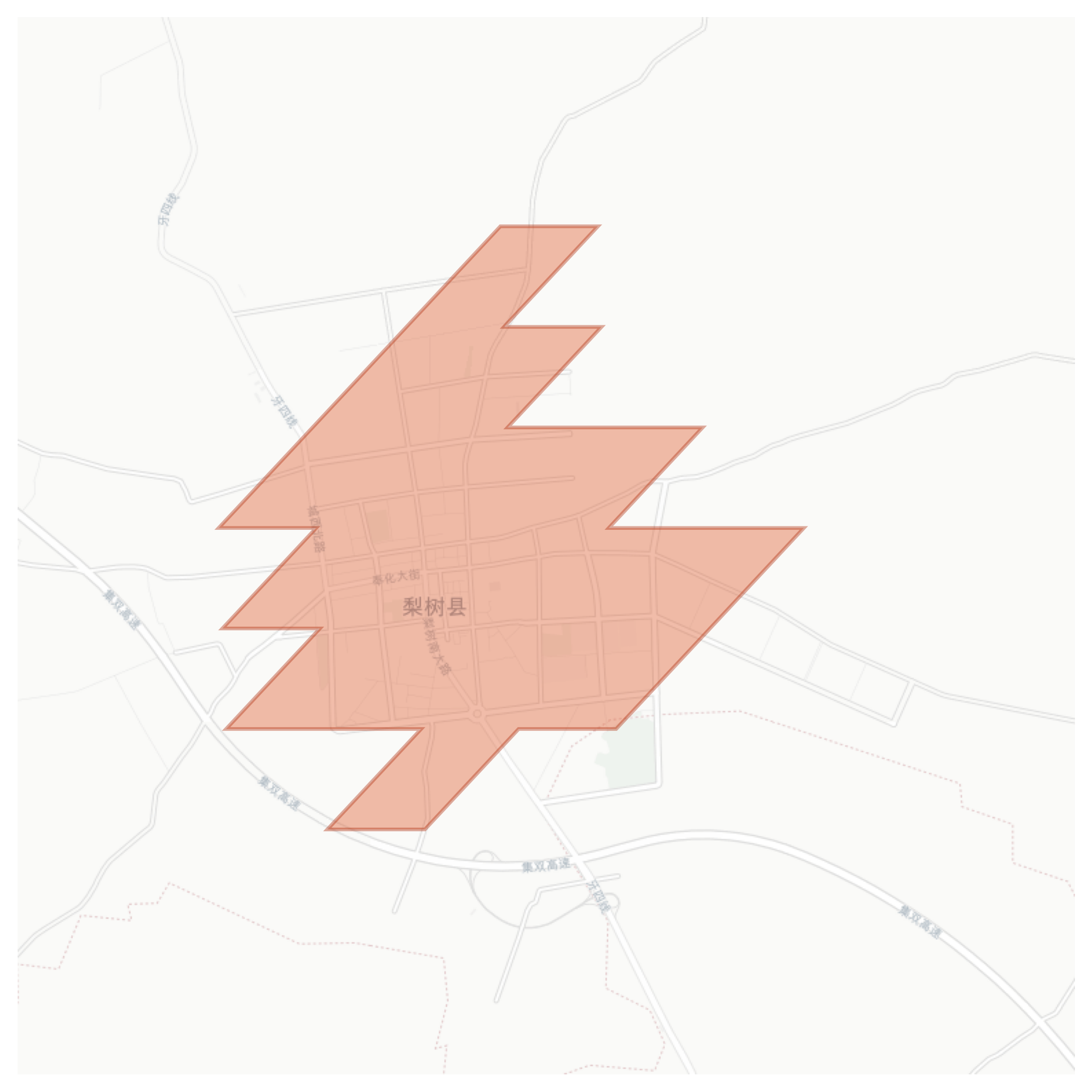 Lishu geographic map