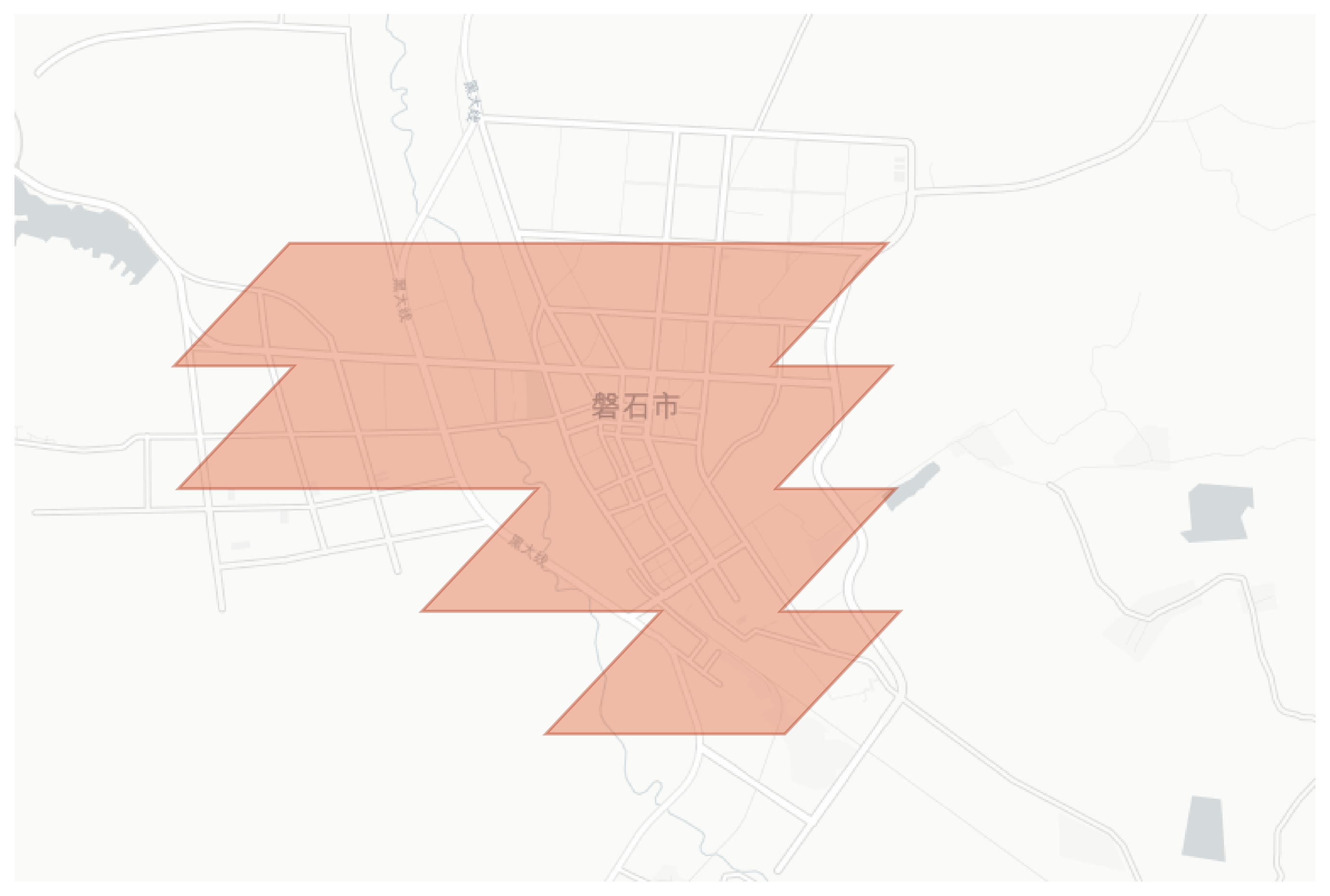 Panshi geographic map