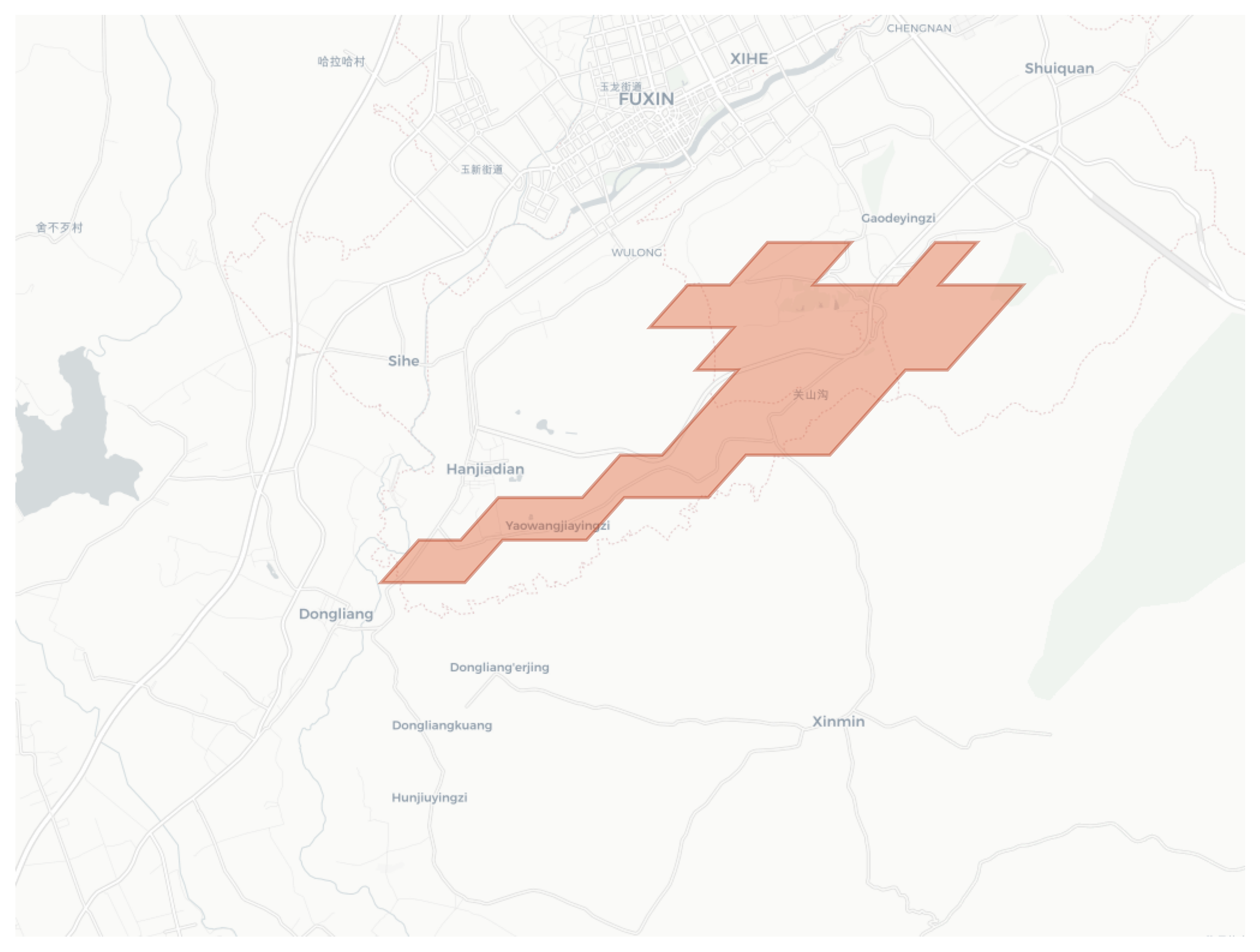 Dongliang geographic map