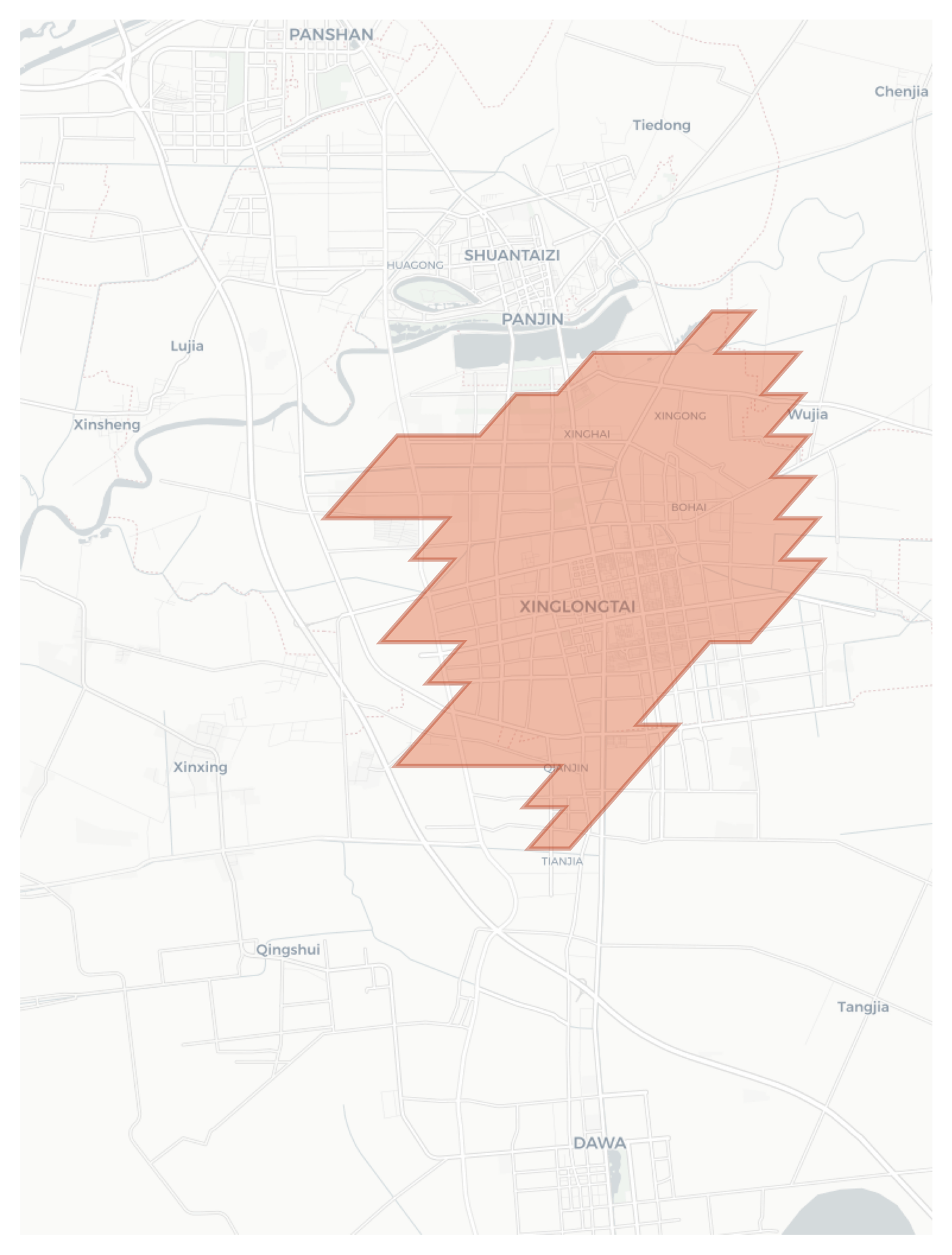 Panjin geographic map
