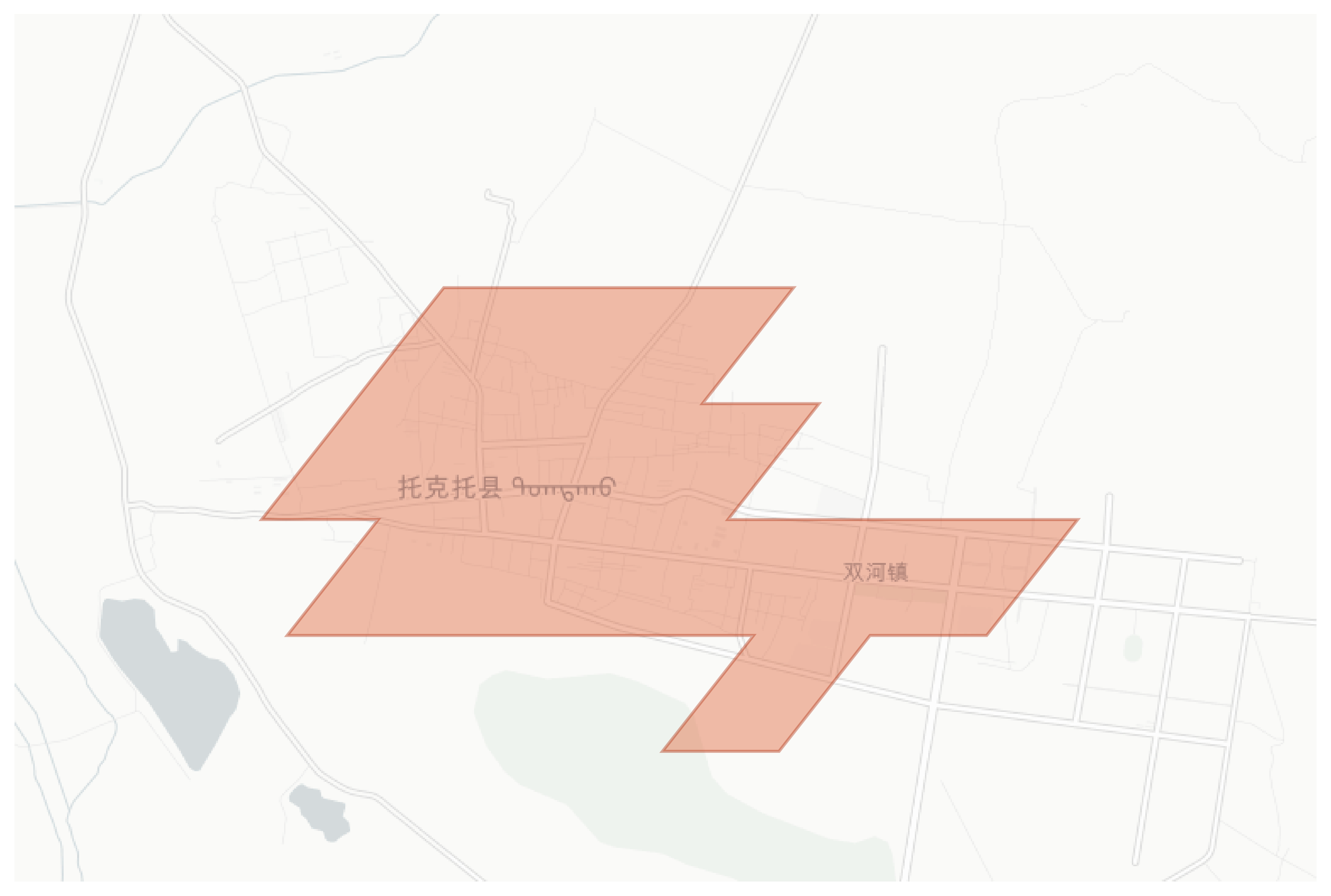 Togtoh geographic map