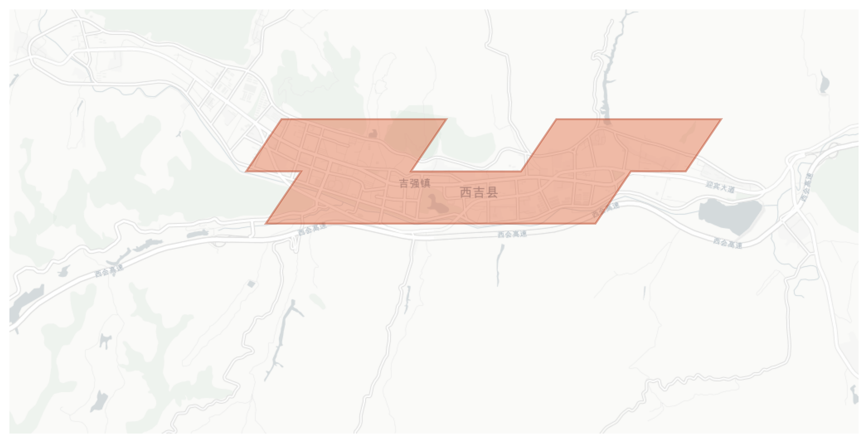 Xiji geographic map