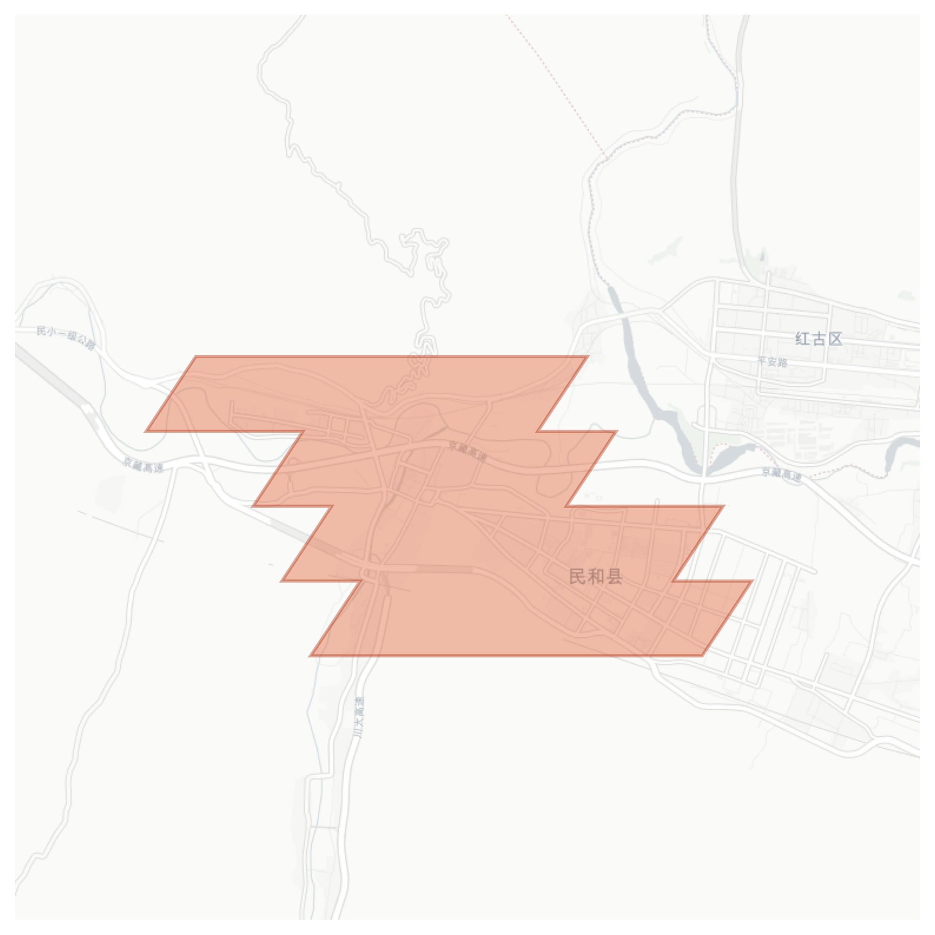 Minhe geographic map